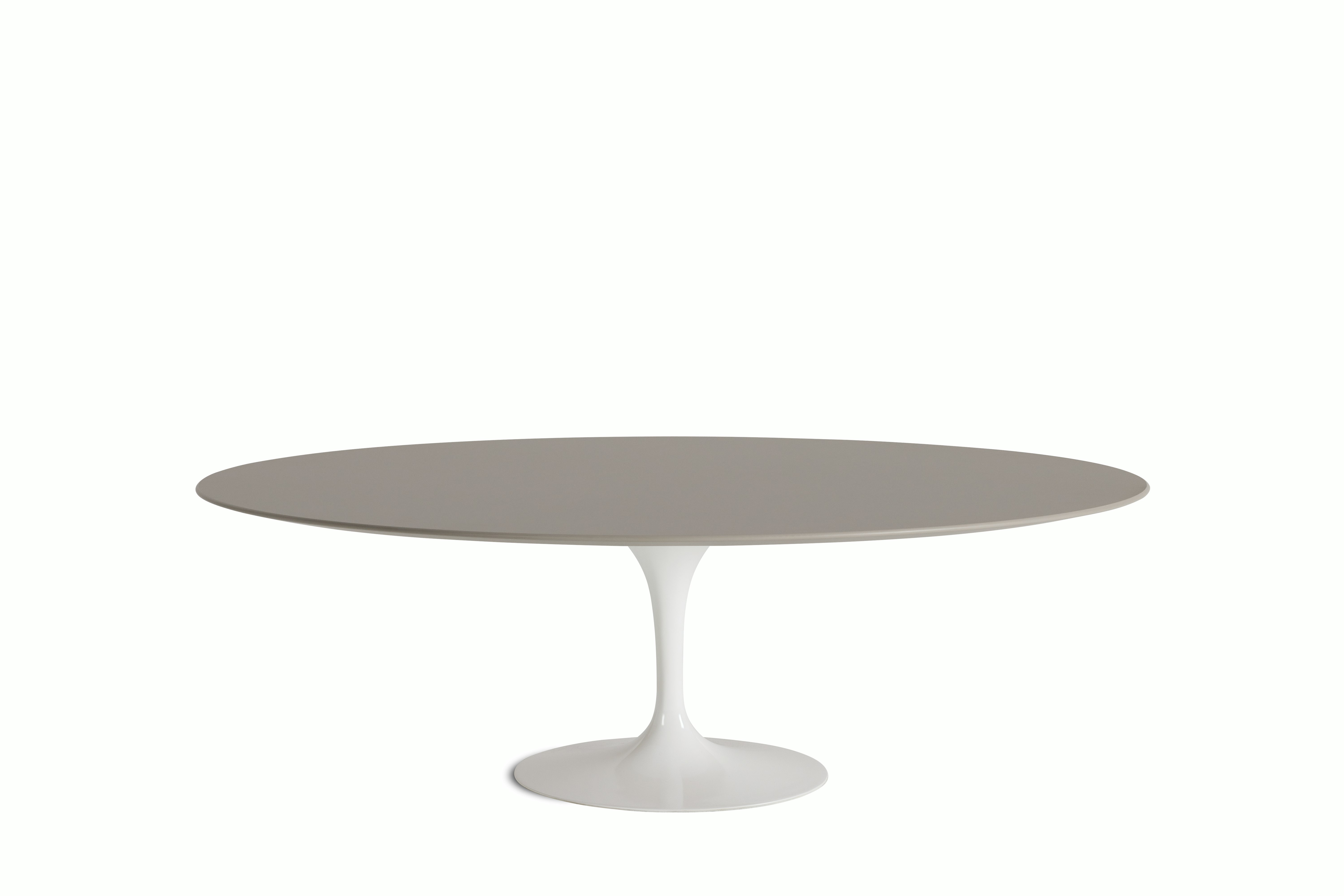 Saarinen Dining Table - Oval, 96 Inch, Laminate, Modern Clay, White Base