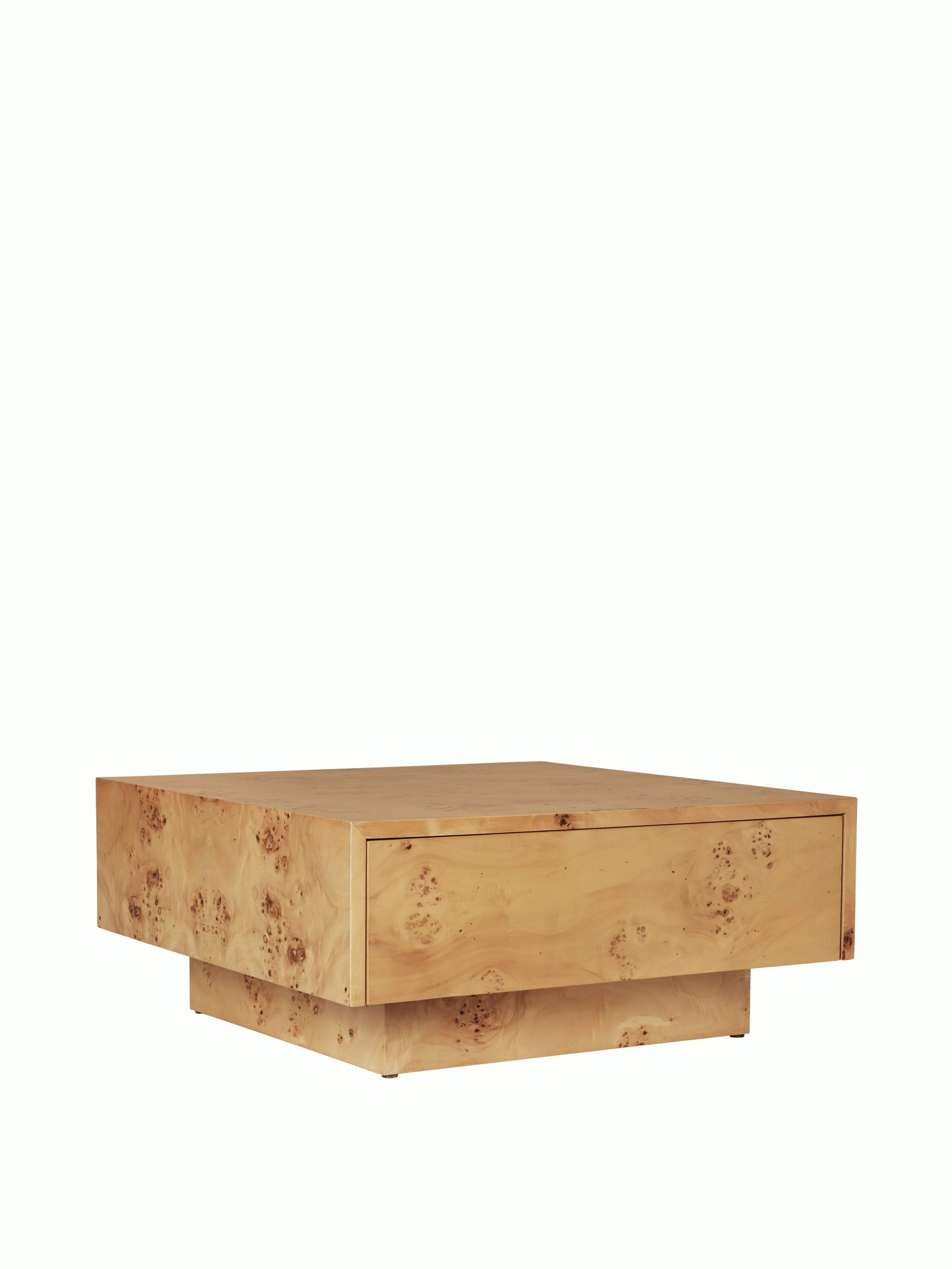 Burl Storage Coffee Table
