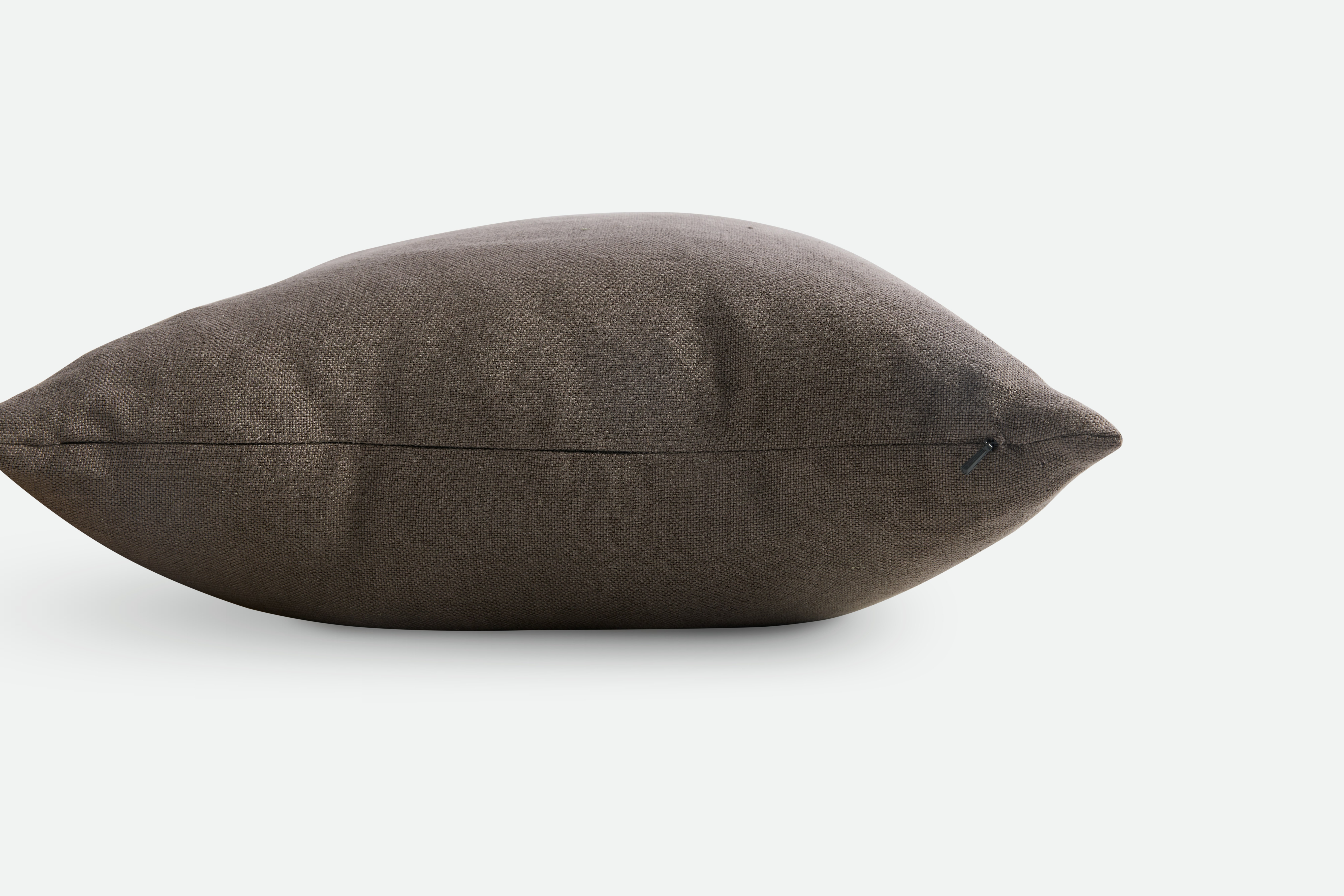 Brugge Linen Pillow,  dark-grey,  18x18