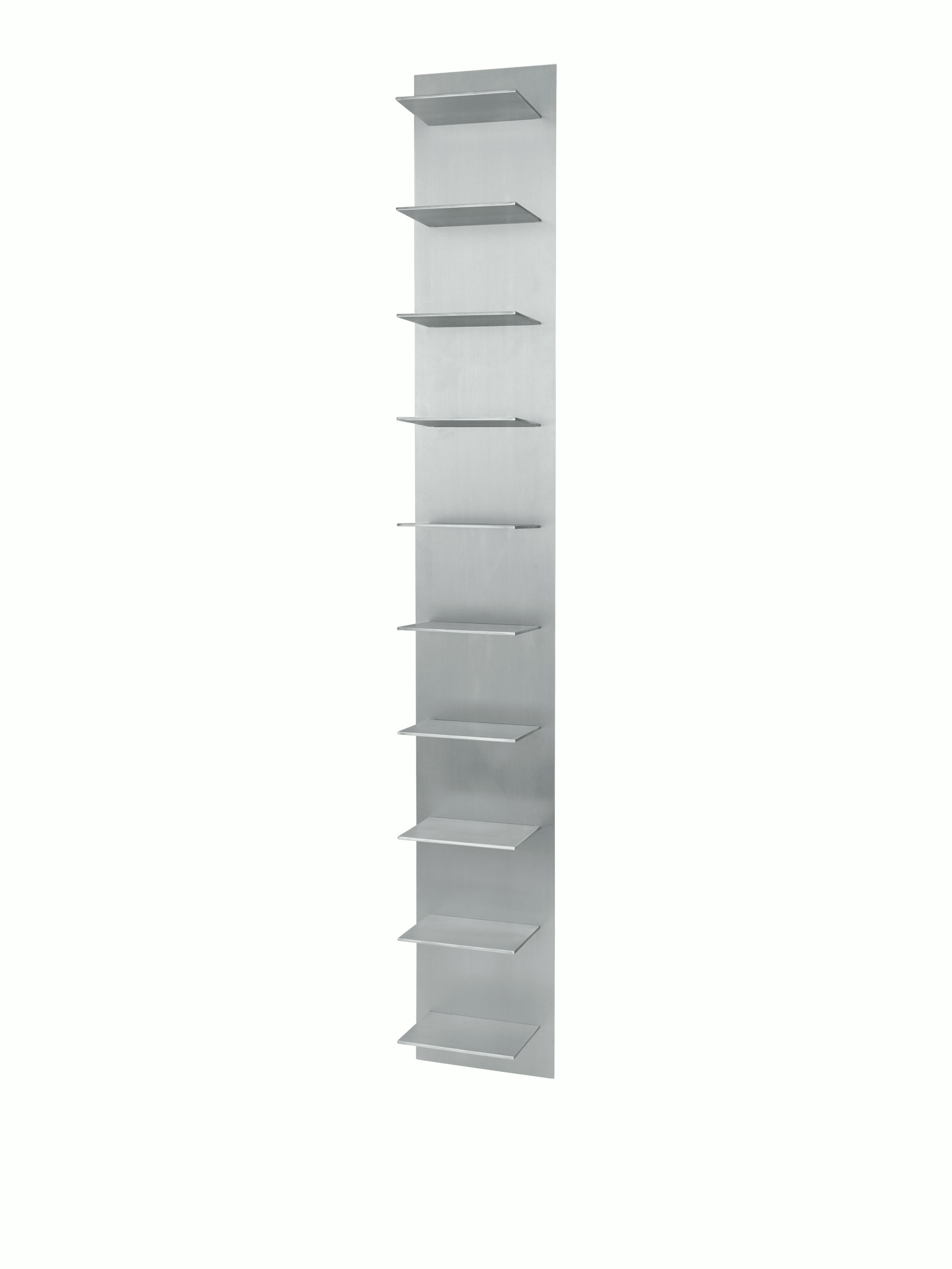 Lager Wall Shelf - Tall - Aluminium