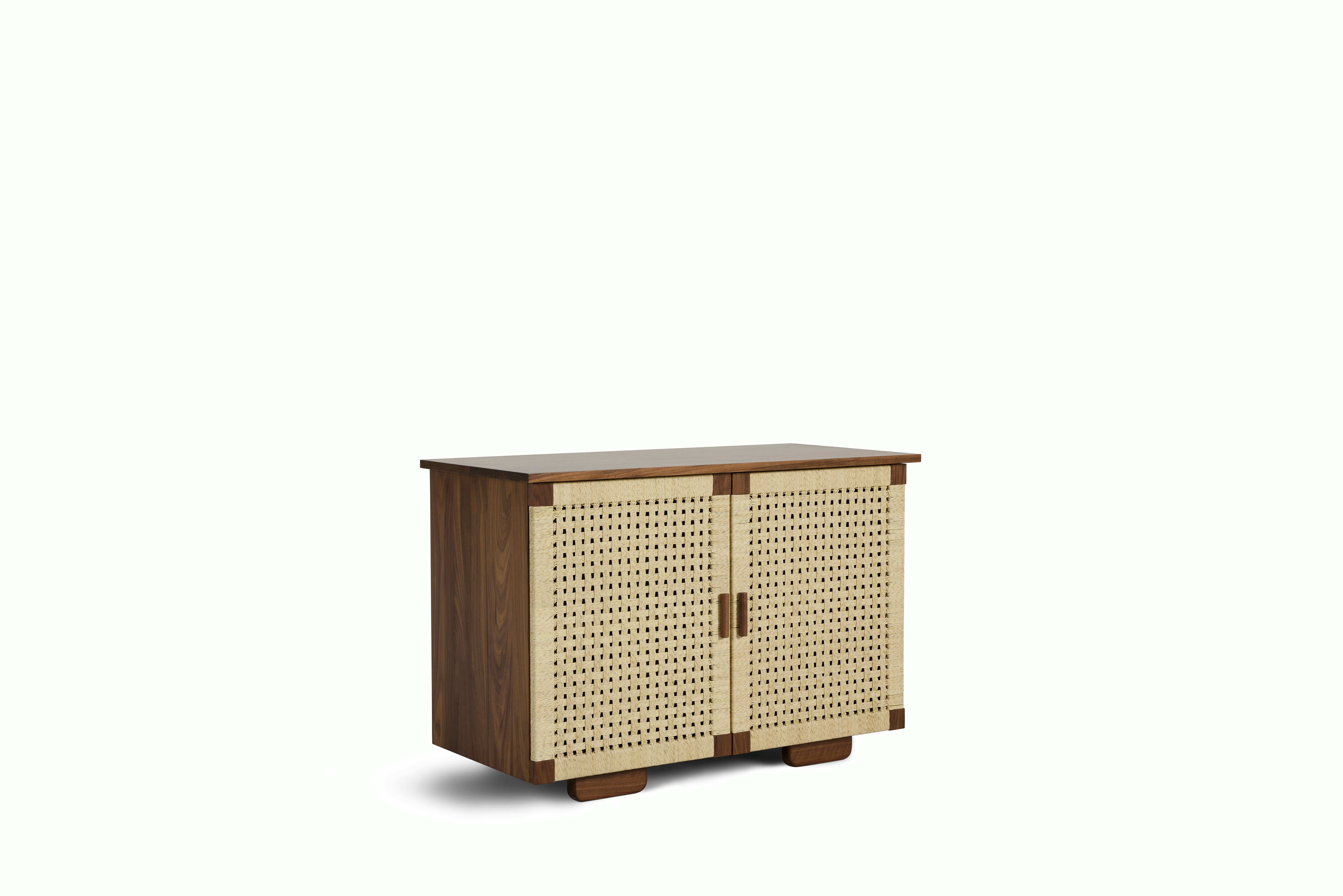 Woven Credenza - 2-door,  walnut