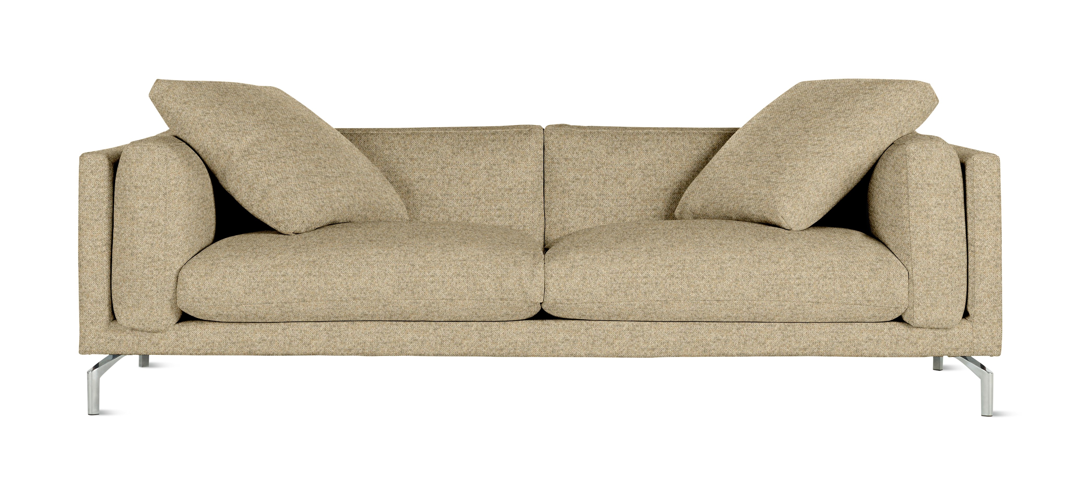 A Como Sofa in Bisque viewed from the front.