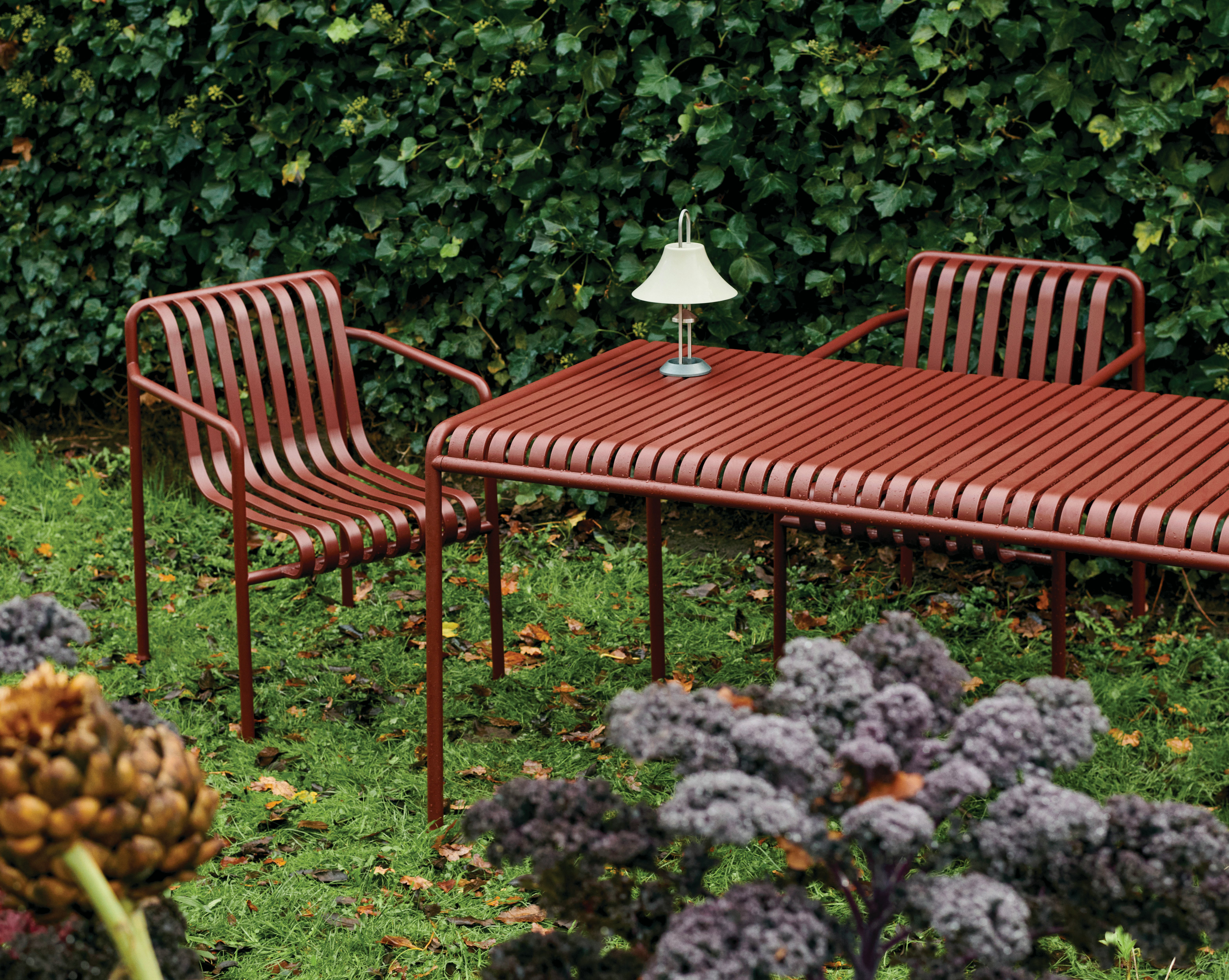 Palissade Dining Armchair and Dining Table