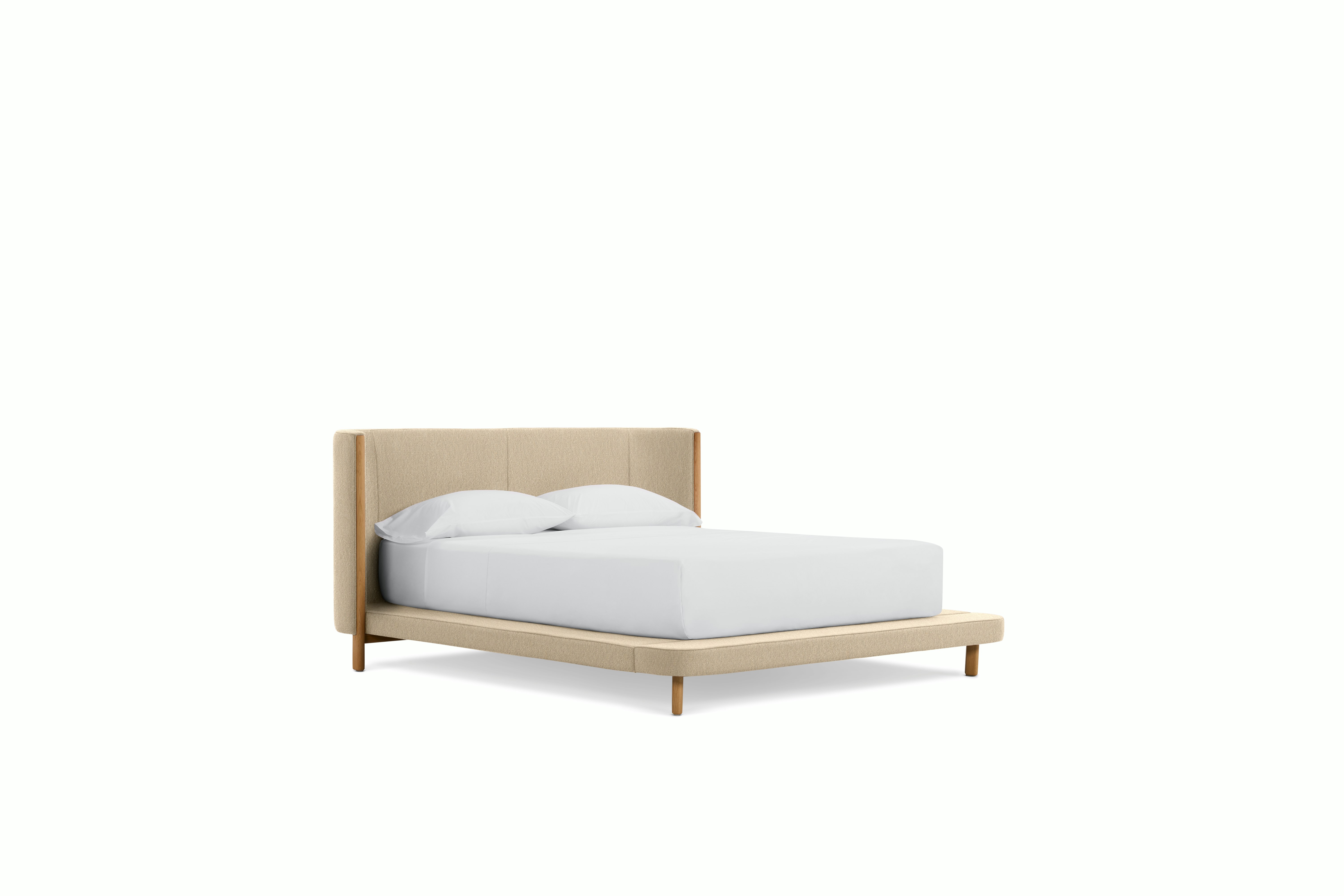 Emmy Bed - Tall in Oak and Album Straw