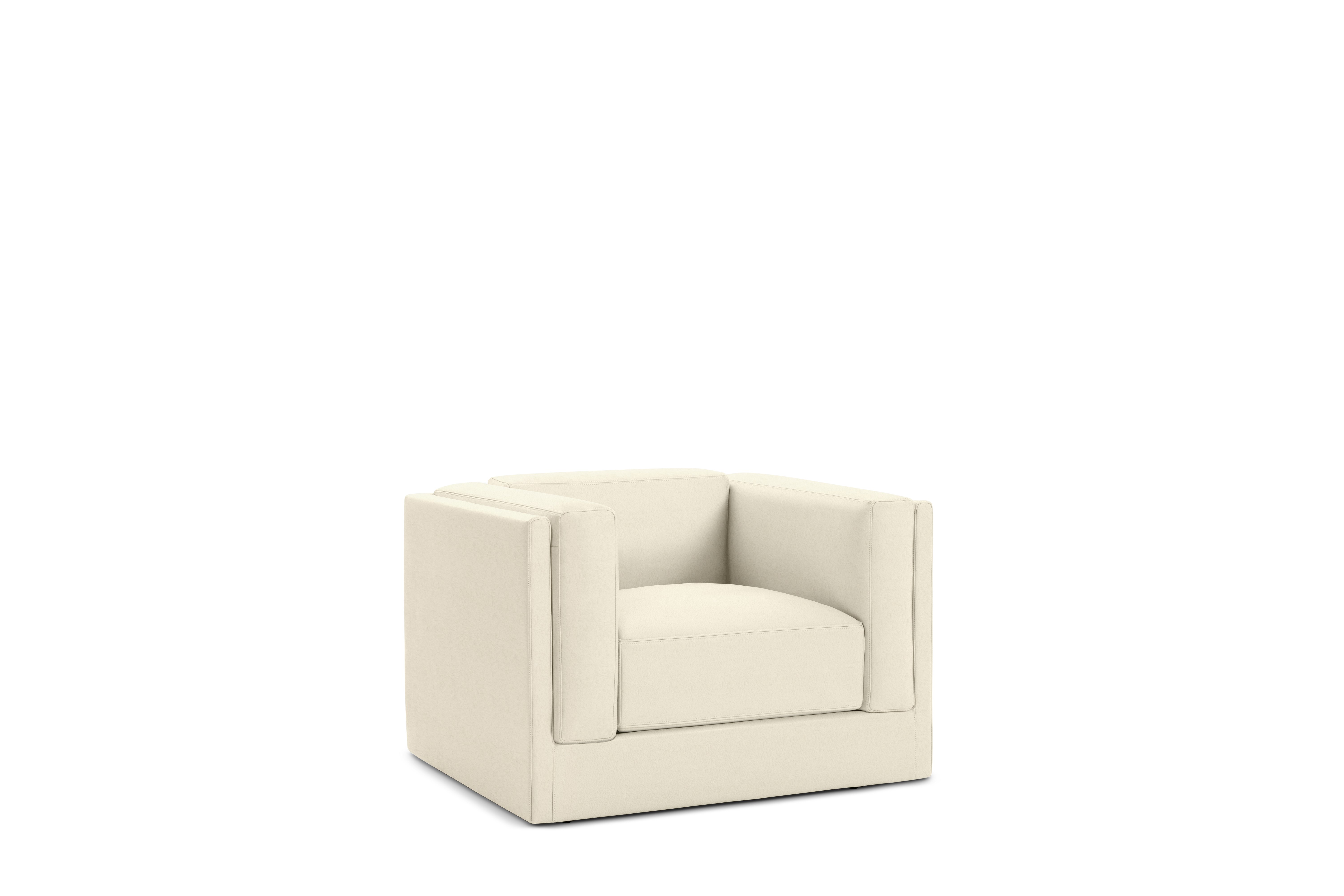 Symme Armchair - Leather Frame,  Prone Leather,  Lotus,  Prone Leather,  Lotus