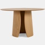 Lorea Dining Table - oak,  round