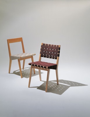 Knoll brown Jens Risom Side Chairs