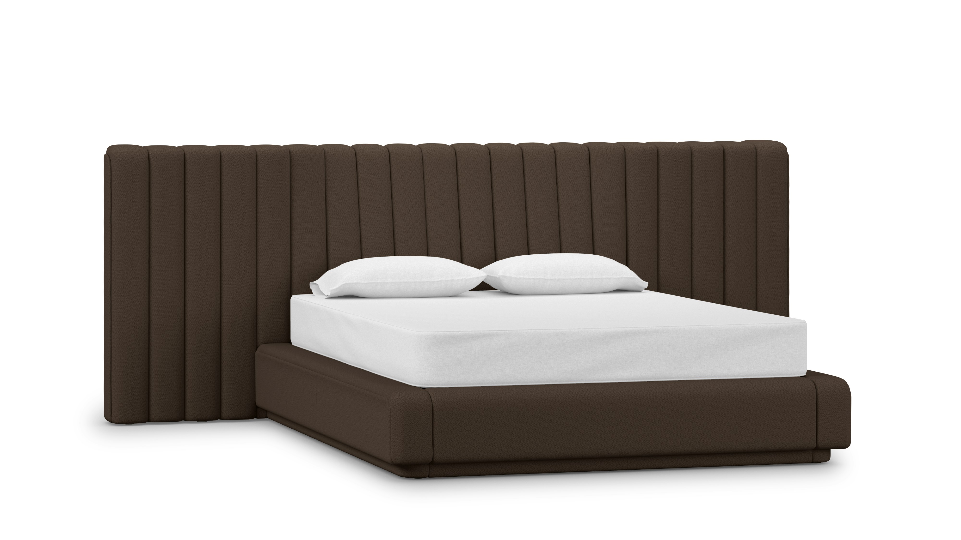 Ostling Bed - Queen,  Wide,  Pecora,  Chocolate