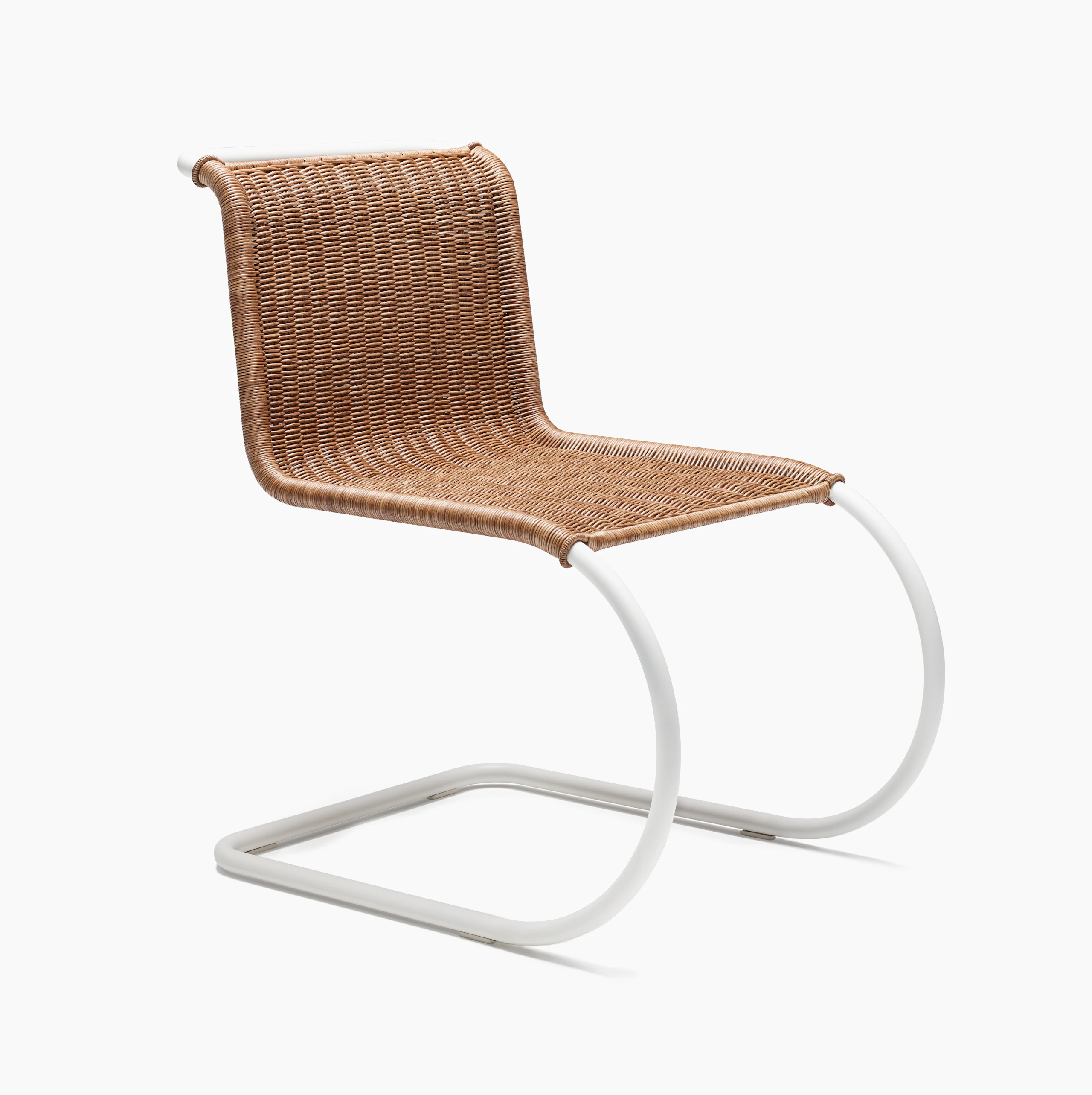 MR Side Chair - Side Chair, Rattan, White