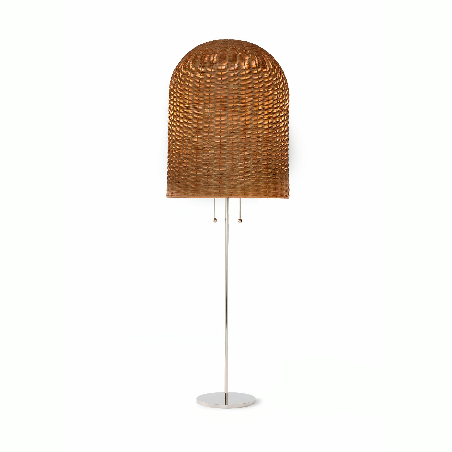 Bell Wicker Floor Lamp