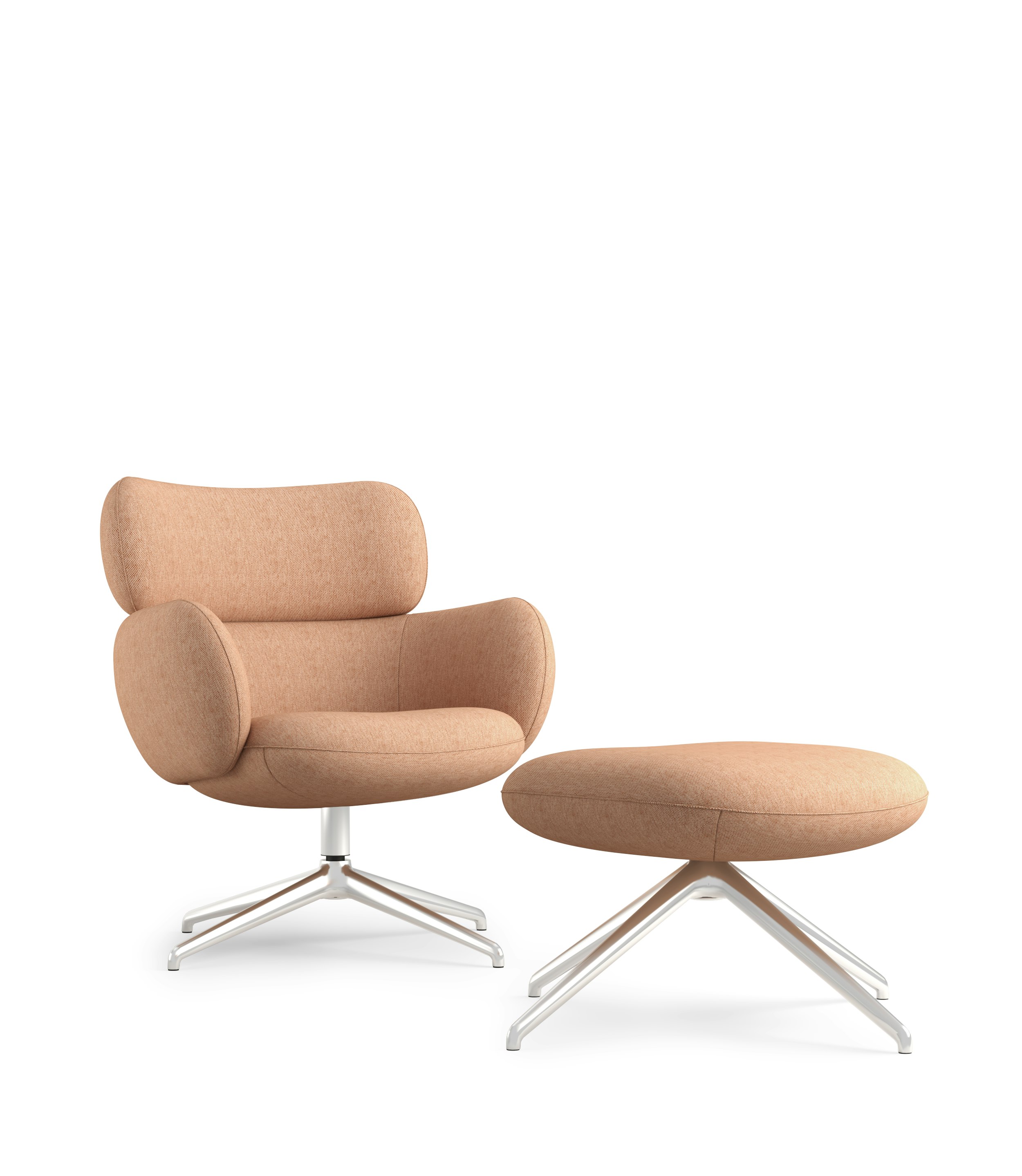 Blis Swivel Chair and Ottoman