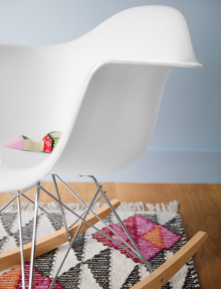 Eames Molded Plastic Armchair, Rocker Base