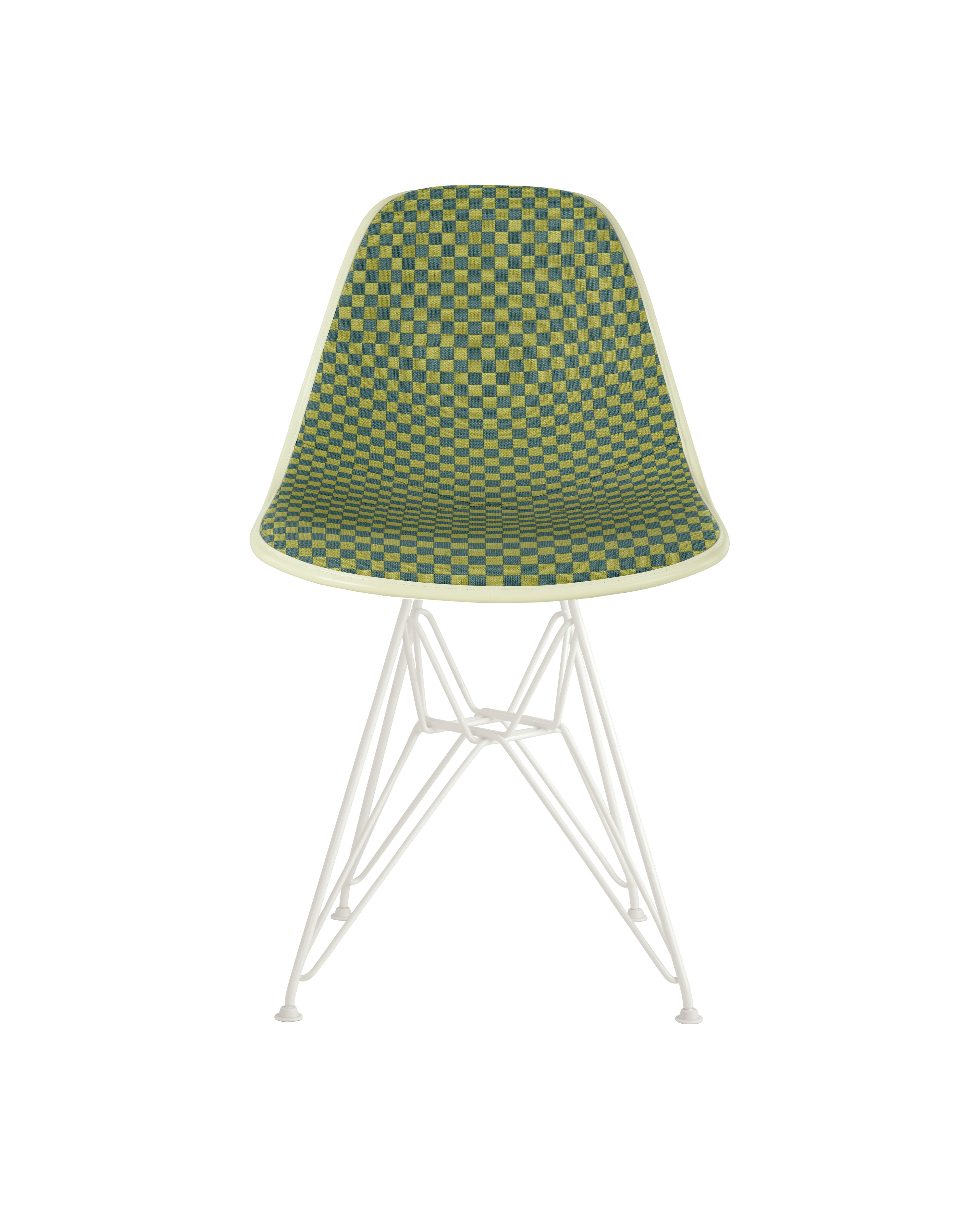 Eames Upholstered Molded Fiberglass Side Chair