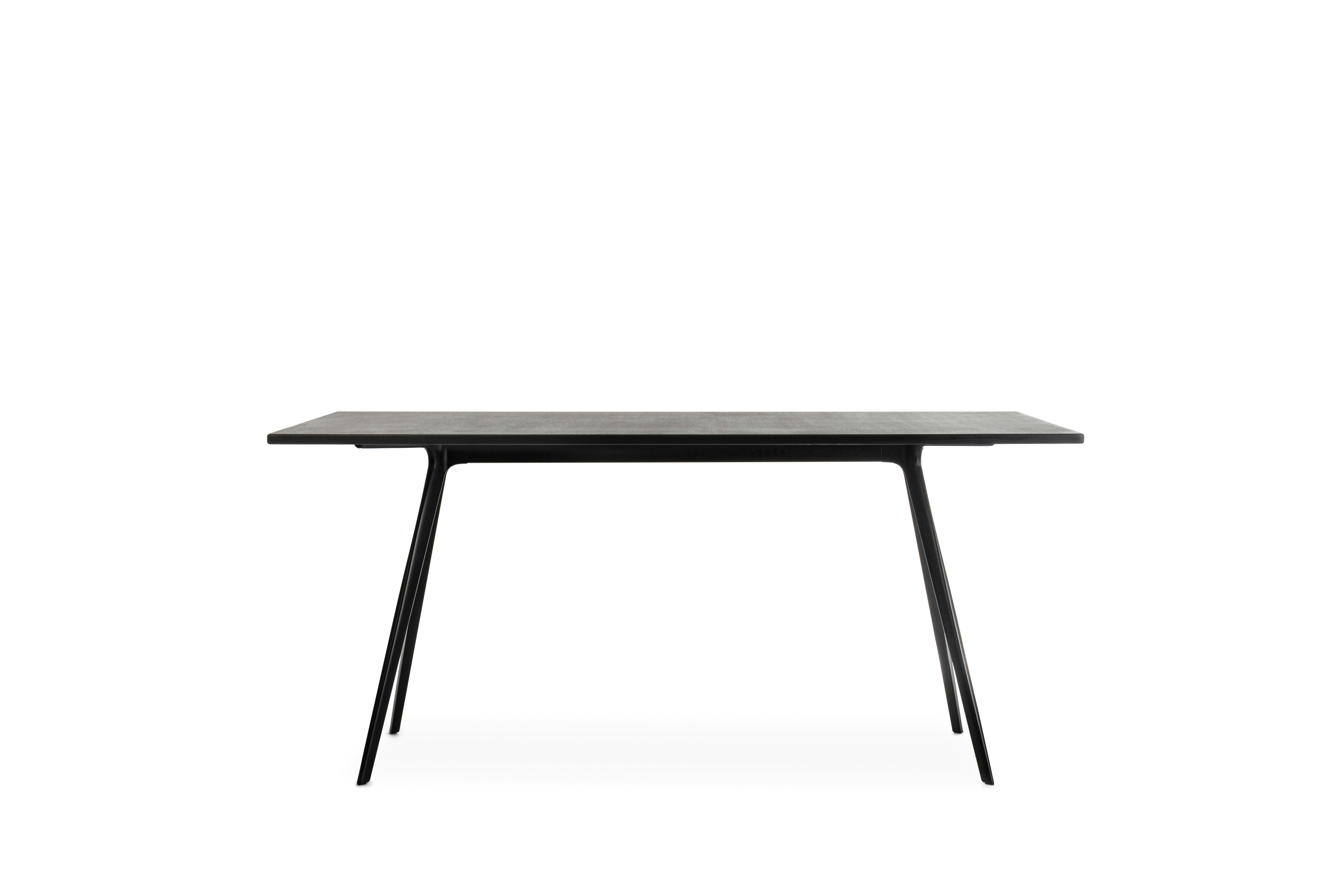 Baguette Table - 33 x 62, Ardesia Slate and Black
