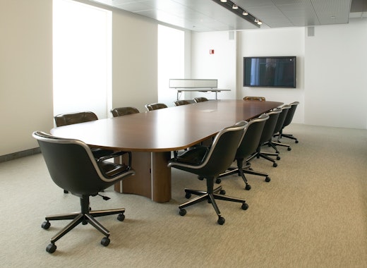 Propeller Conference Table with Pollock meeting room chairs