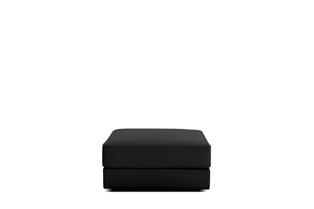Symme Ottoman - Leather Frame