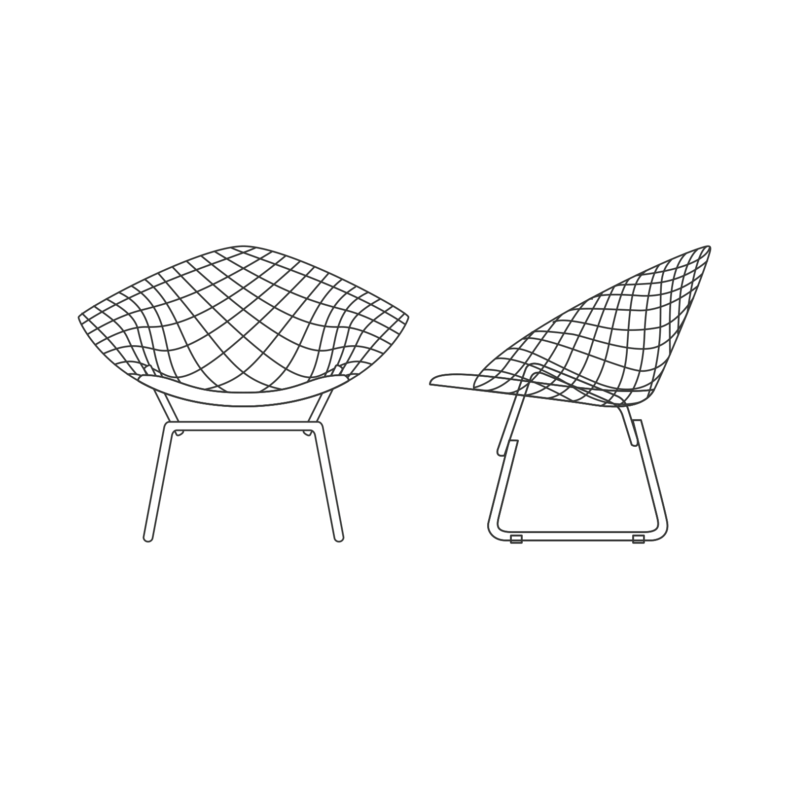 Bertoia Diamond Lounge Chair