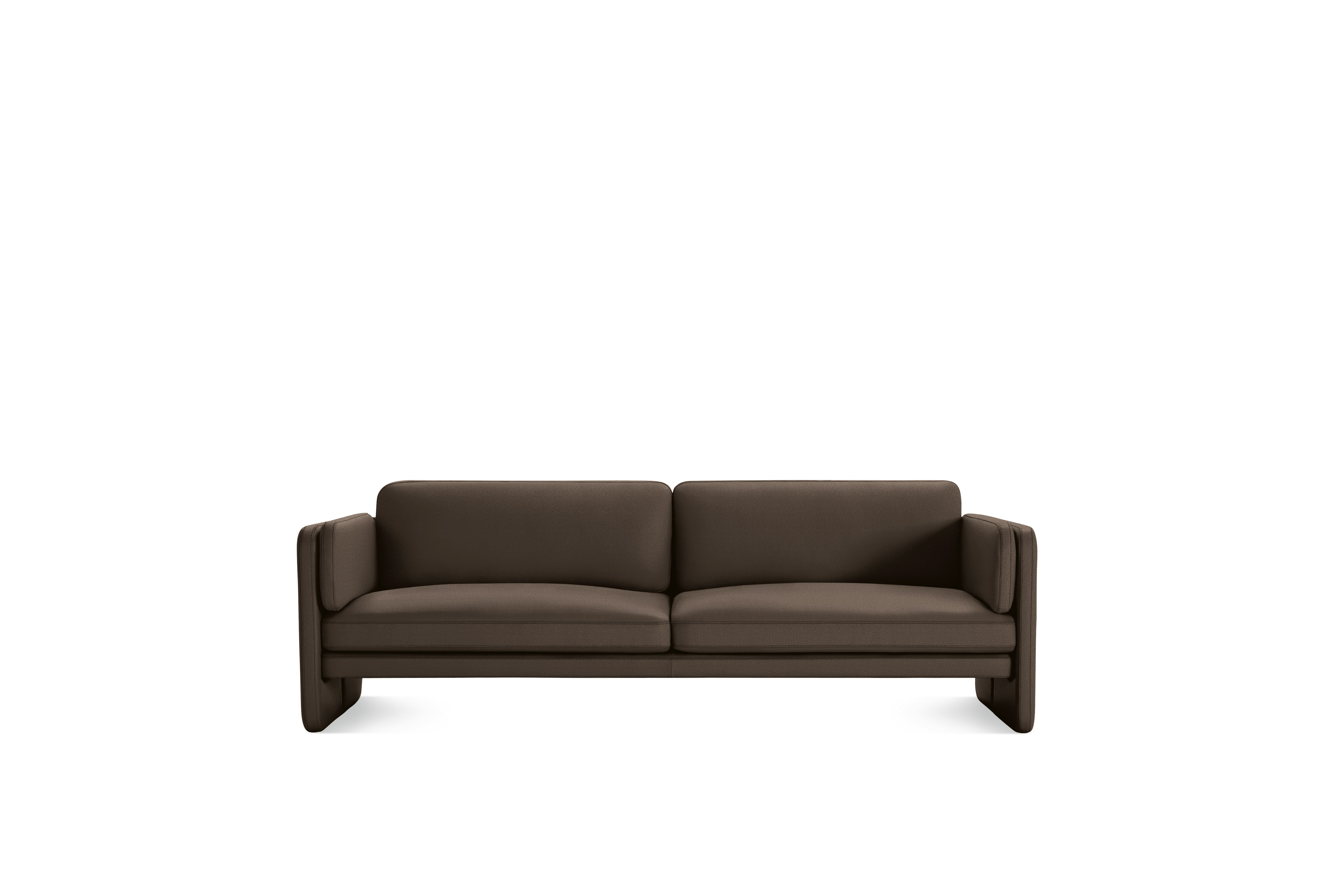 Pastille Sofa - 92 Inch, Fabric, Pecora, Chocolate