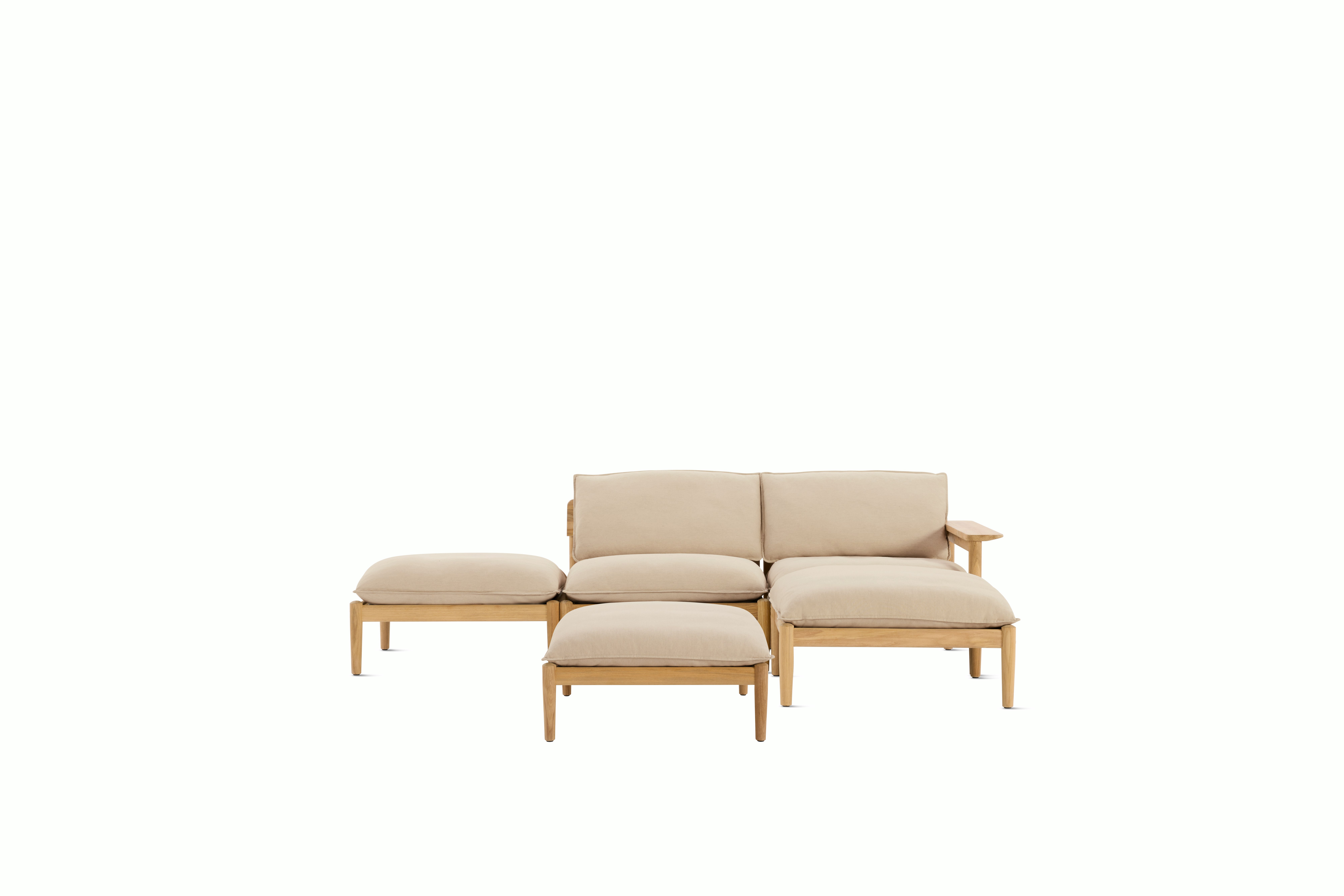 Terassi Open Sectional - Right Arm,  Heritage,  Papyrus, FSC Certified