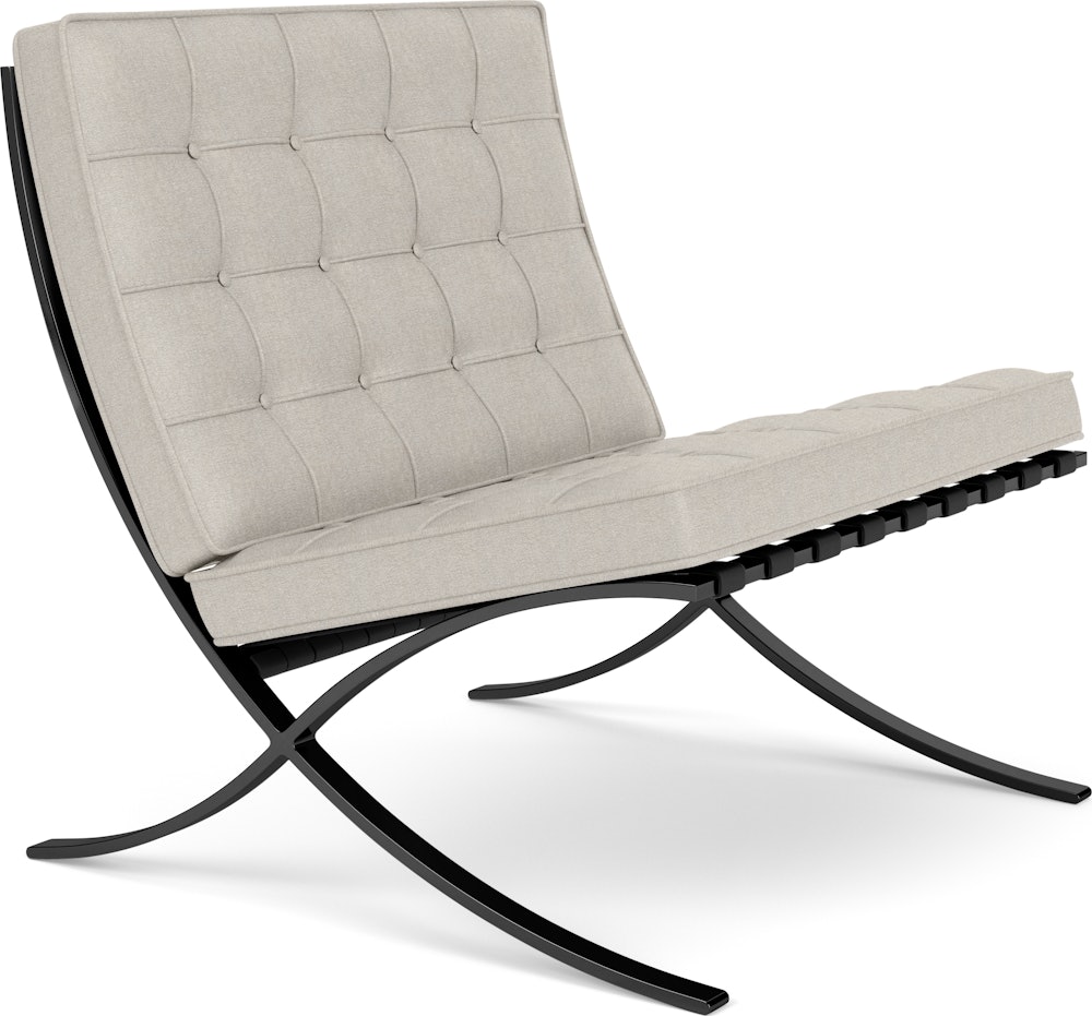 Barcelona Chair in Haven,  Sand,  Black