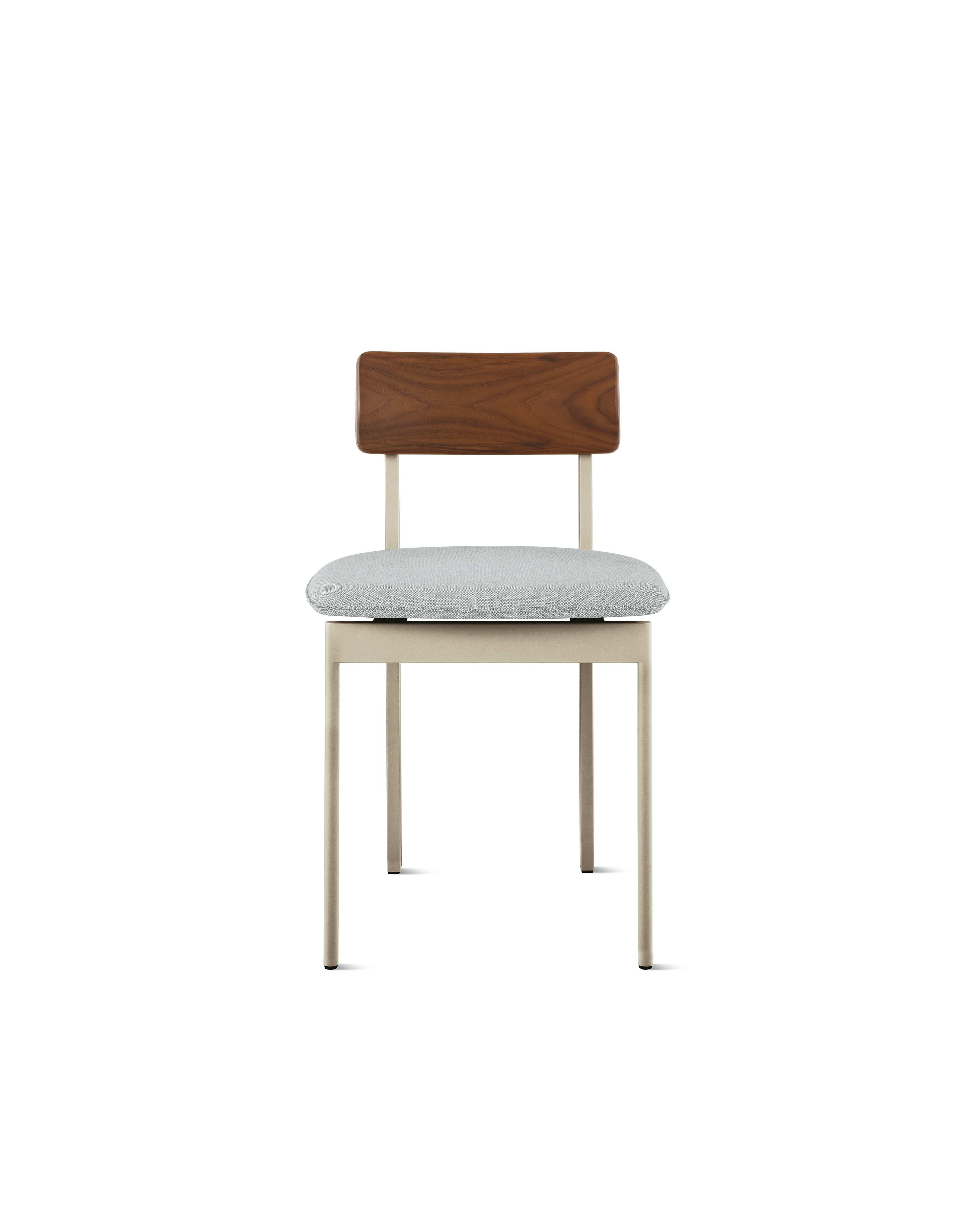 Betwixt Mixed Materials Chair - side chair,  warm grey,  walnut,  surf