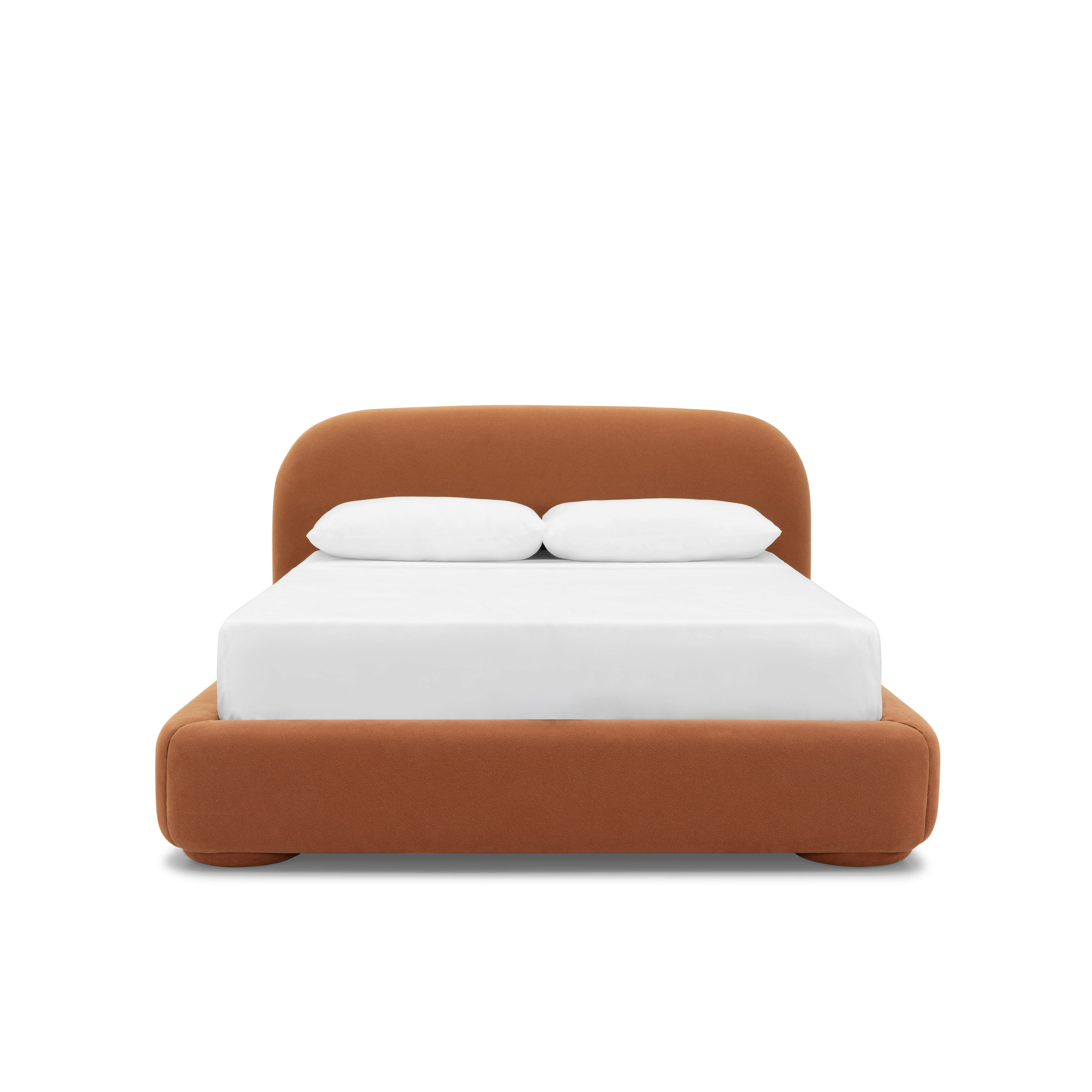 Lull Bed - Queen, Fixed, Fabric, Cabarita, Hazel