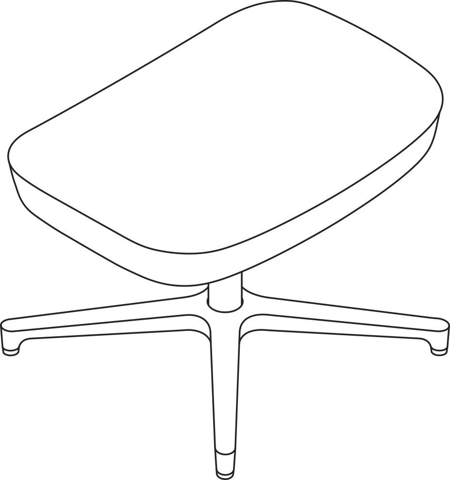 A line drawing - Saiba Ottoman