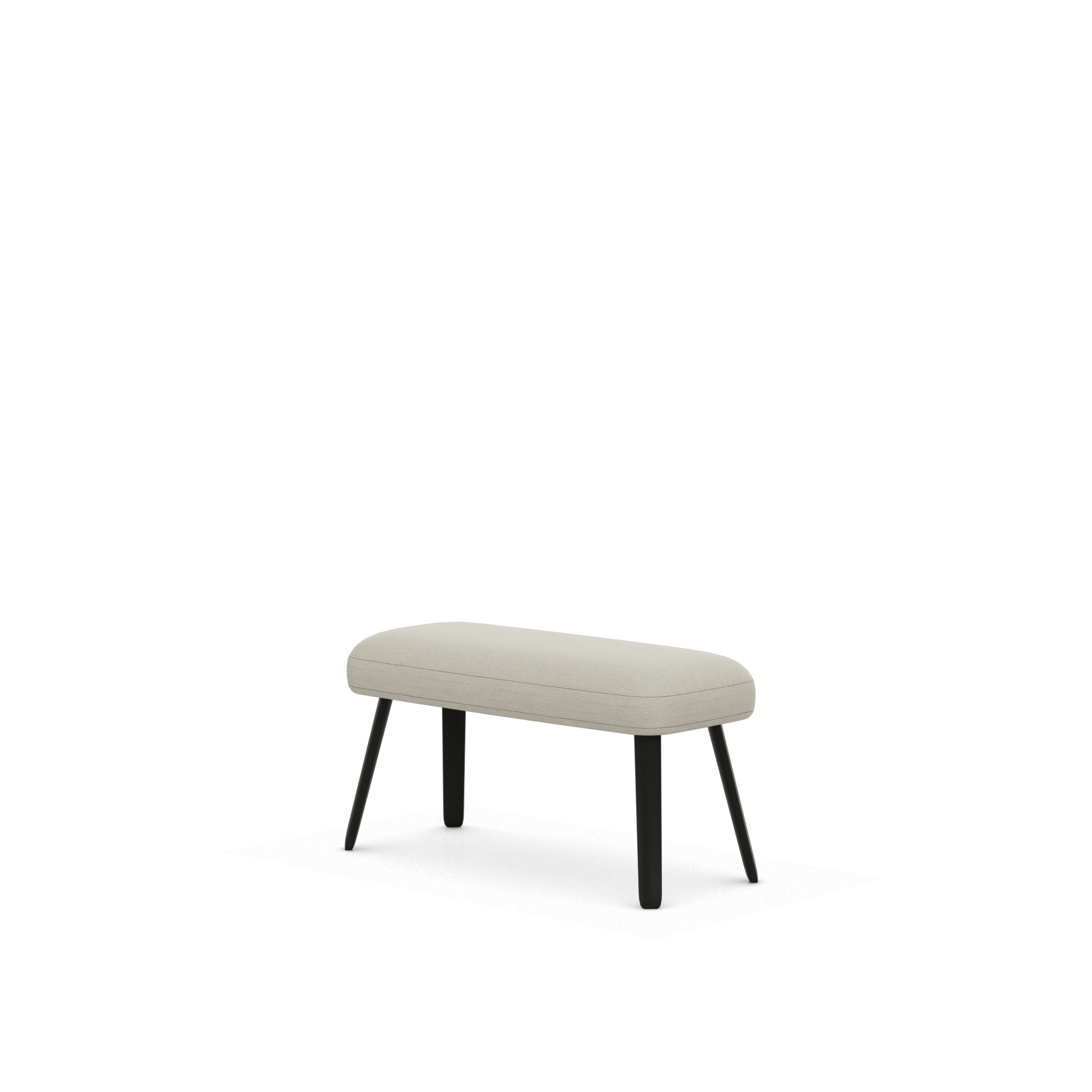 Grand Repos Panchina Bench - Dumet, Ivory Melange, Basic Dark