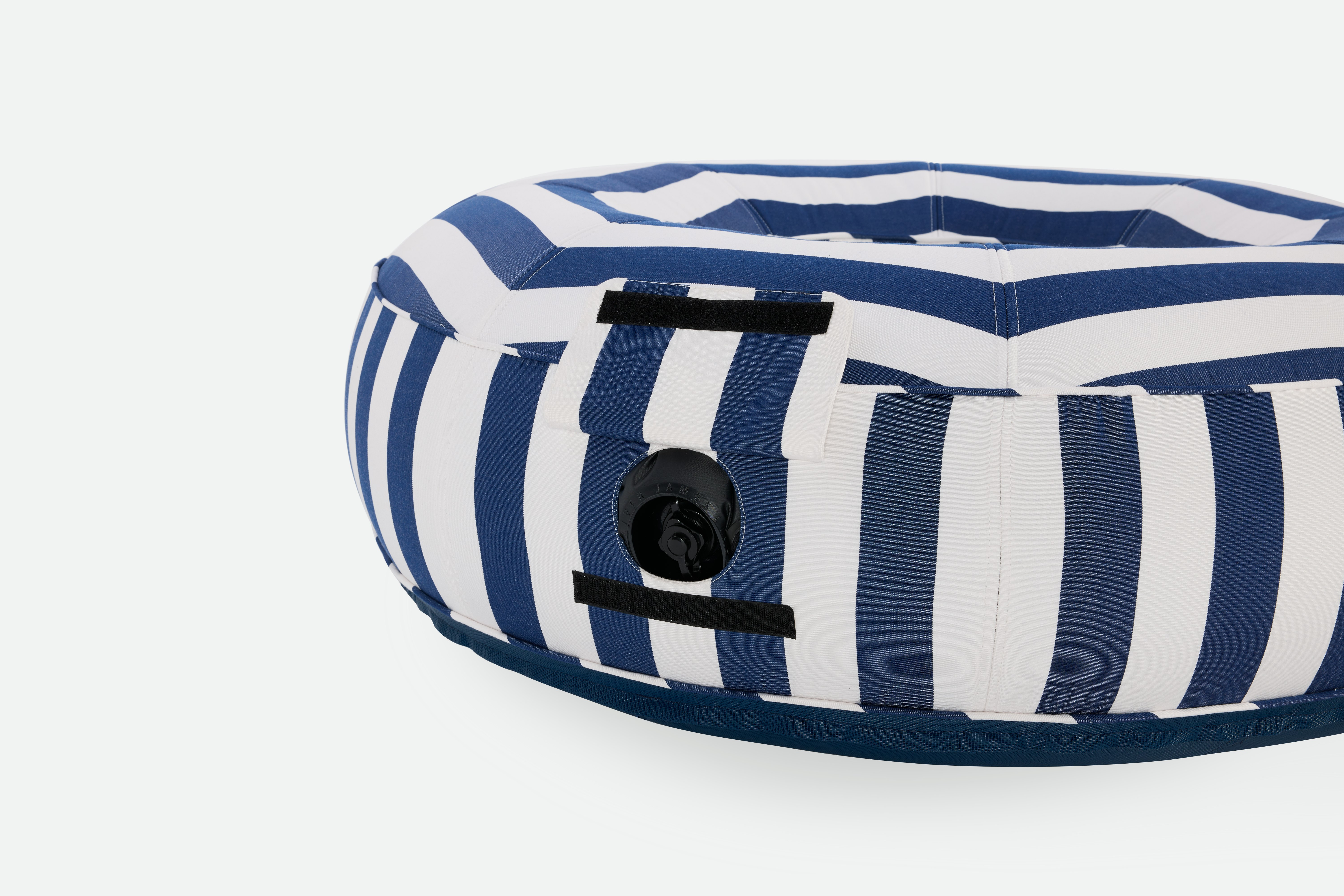 Ring Lilo Pool Float - blue/white stripe