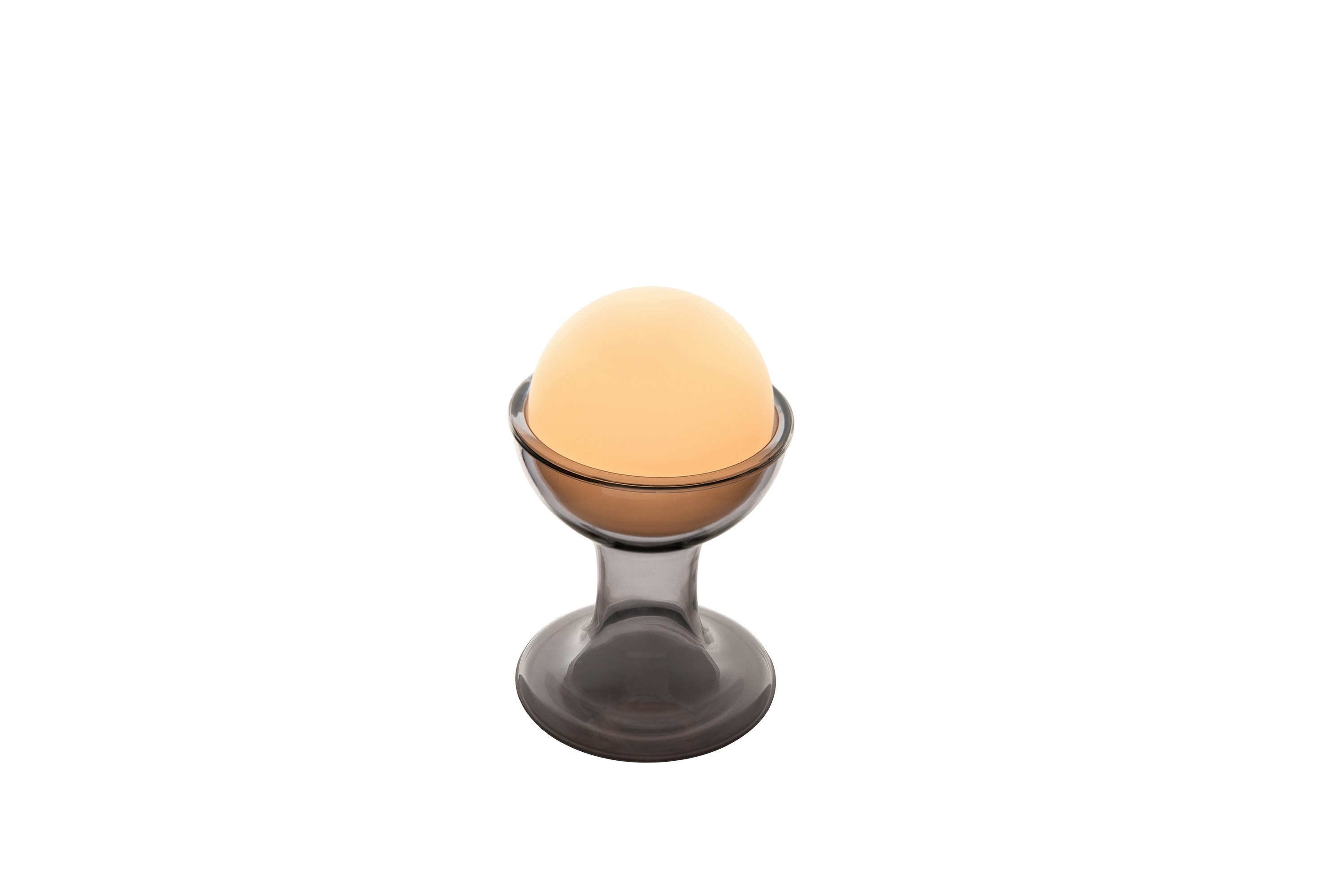 Gelato Portable Lamp  in Smoke shown from the front
