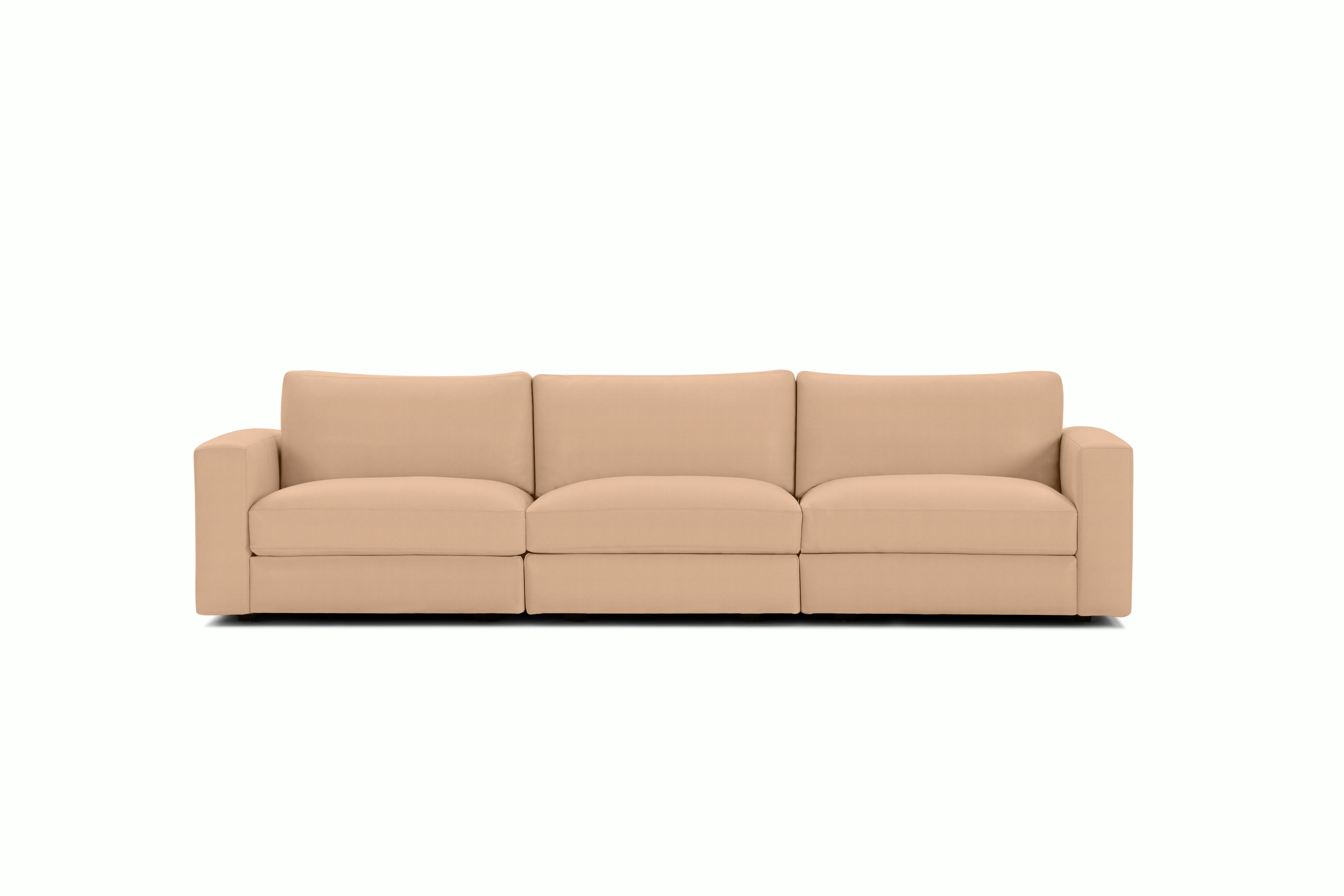 Reid Sofa - Three Seater,  Prone Leather,  Balsa,  1" Block"