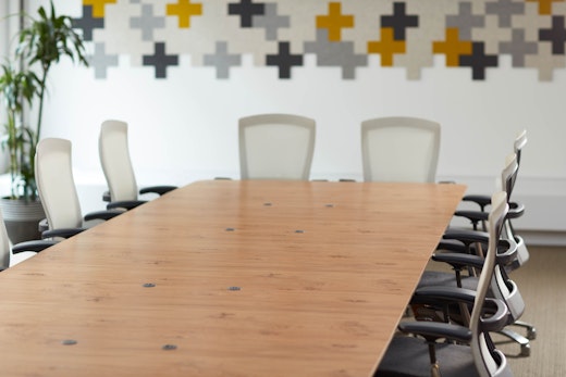 Rockwell Unscripted Library Table Life ergonomic chair Conference Room 