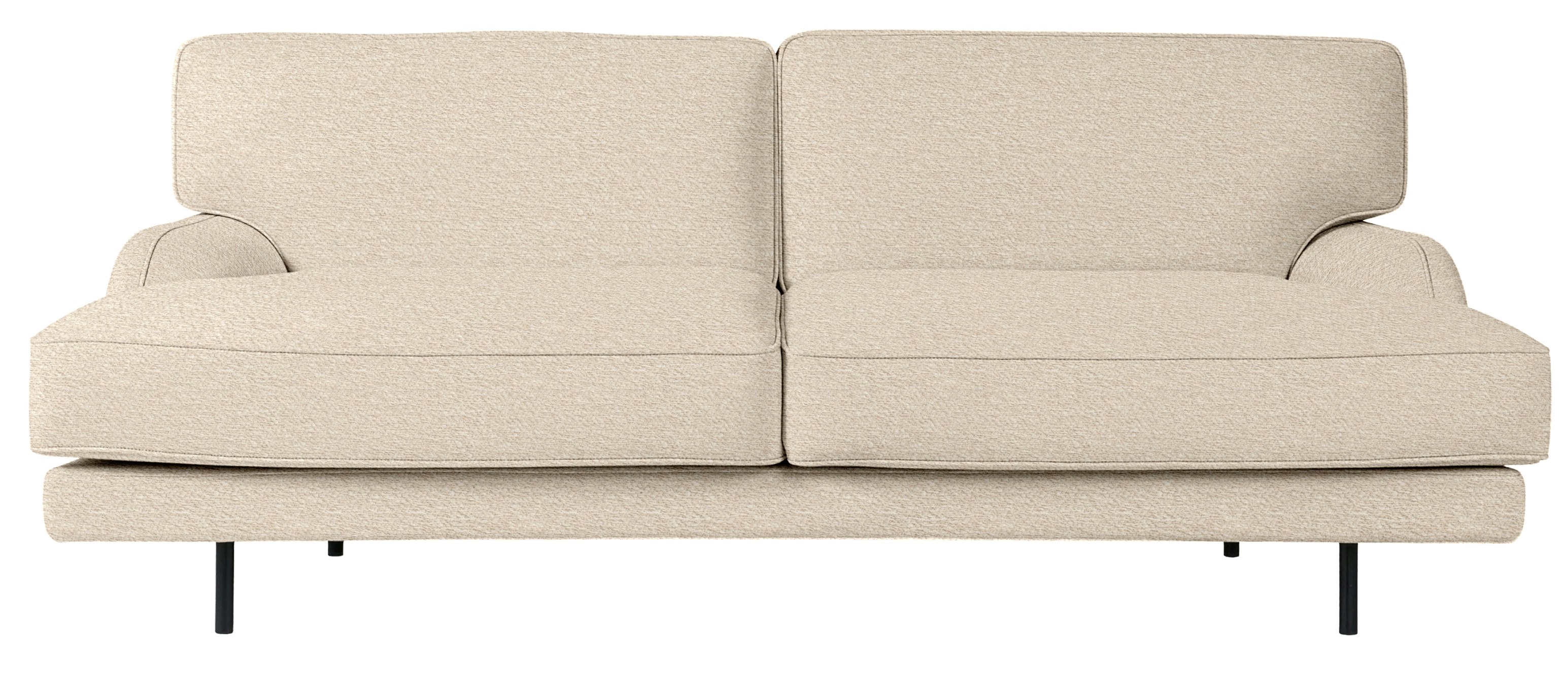 A Flaneur Sofa in Naturale Viewed from the front