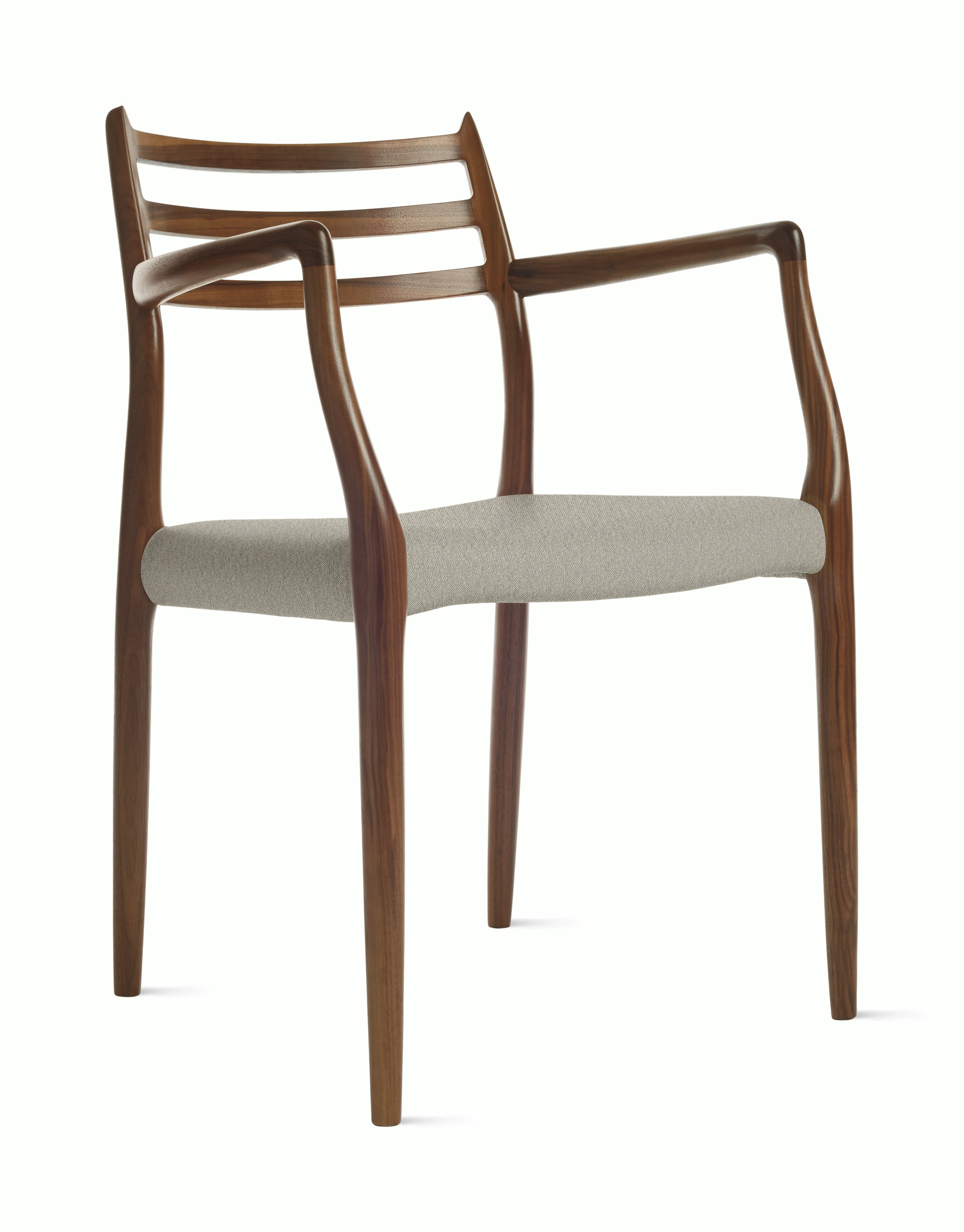 Moller Model 62 Armchair in Oak,  Album Linen,  Powder