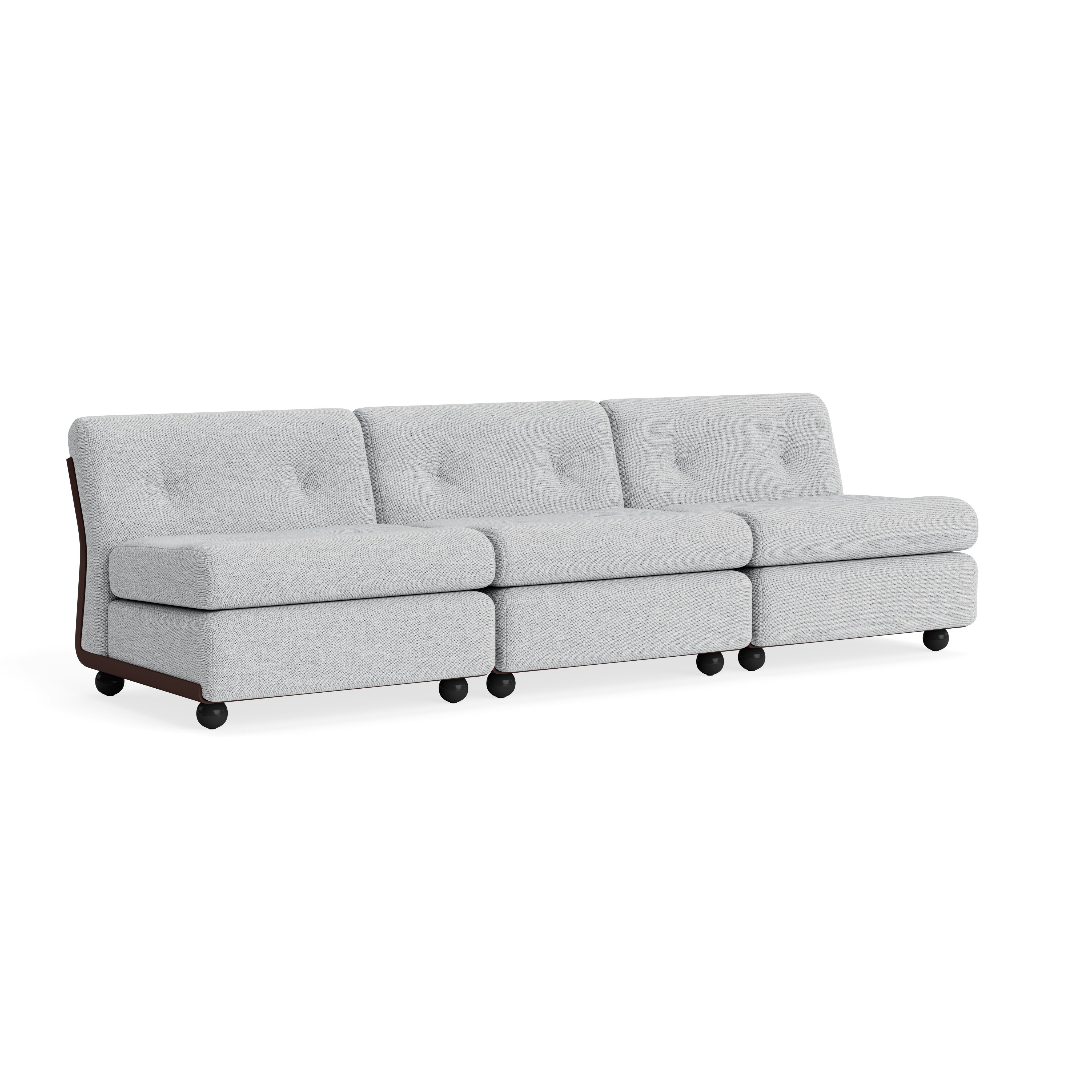 Amanta Sofa - Three Seater, Mode, Intaglio/Surf, Burgundy Red