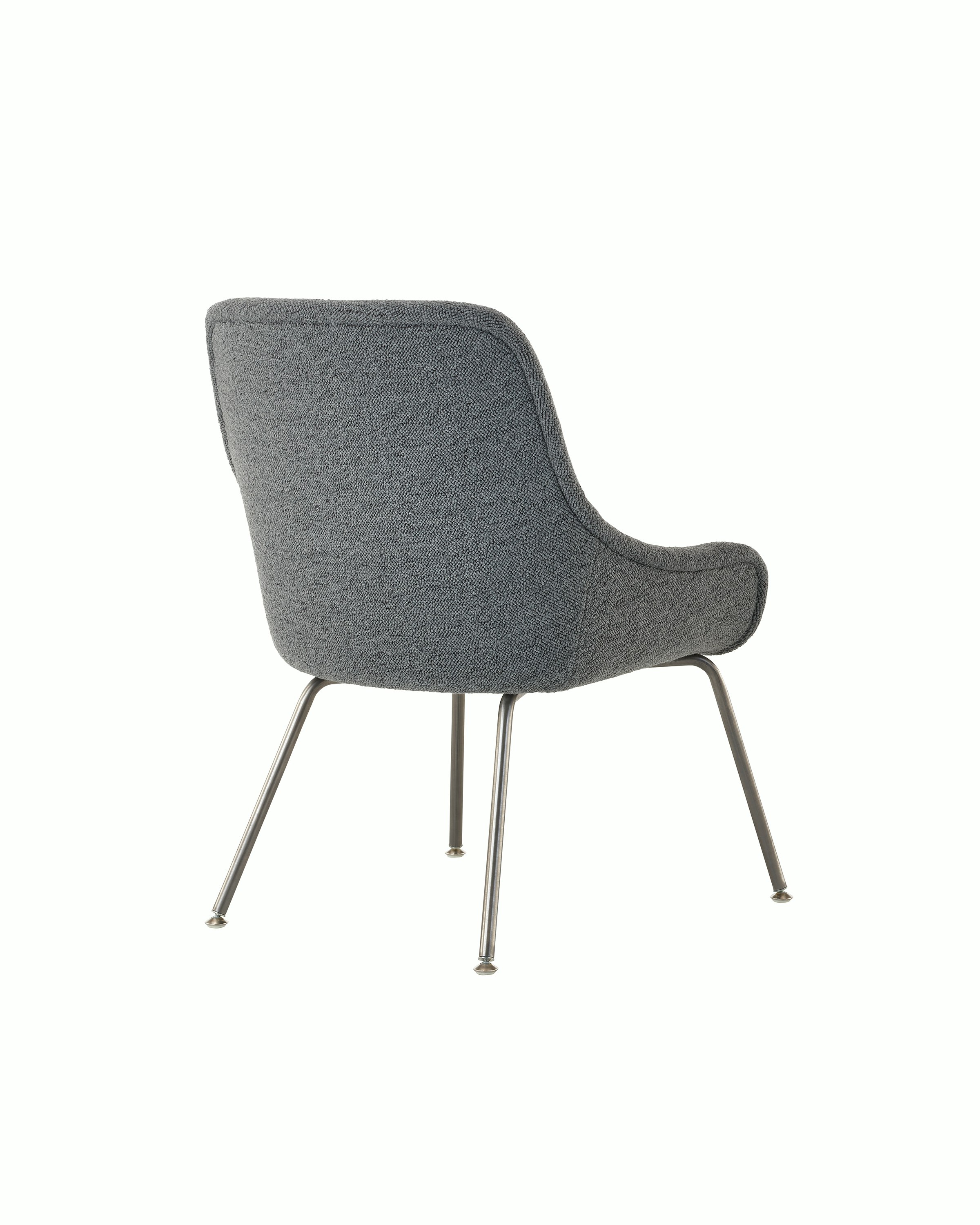 Bumper Side Chair with low arms rear view.