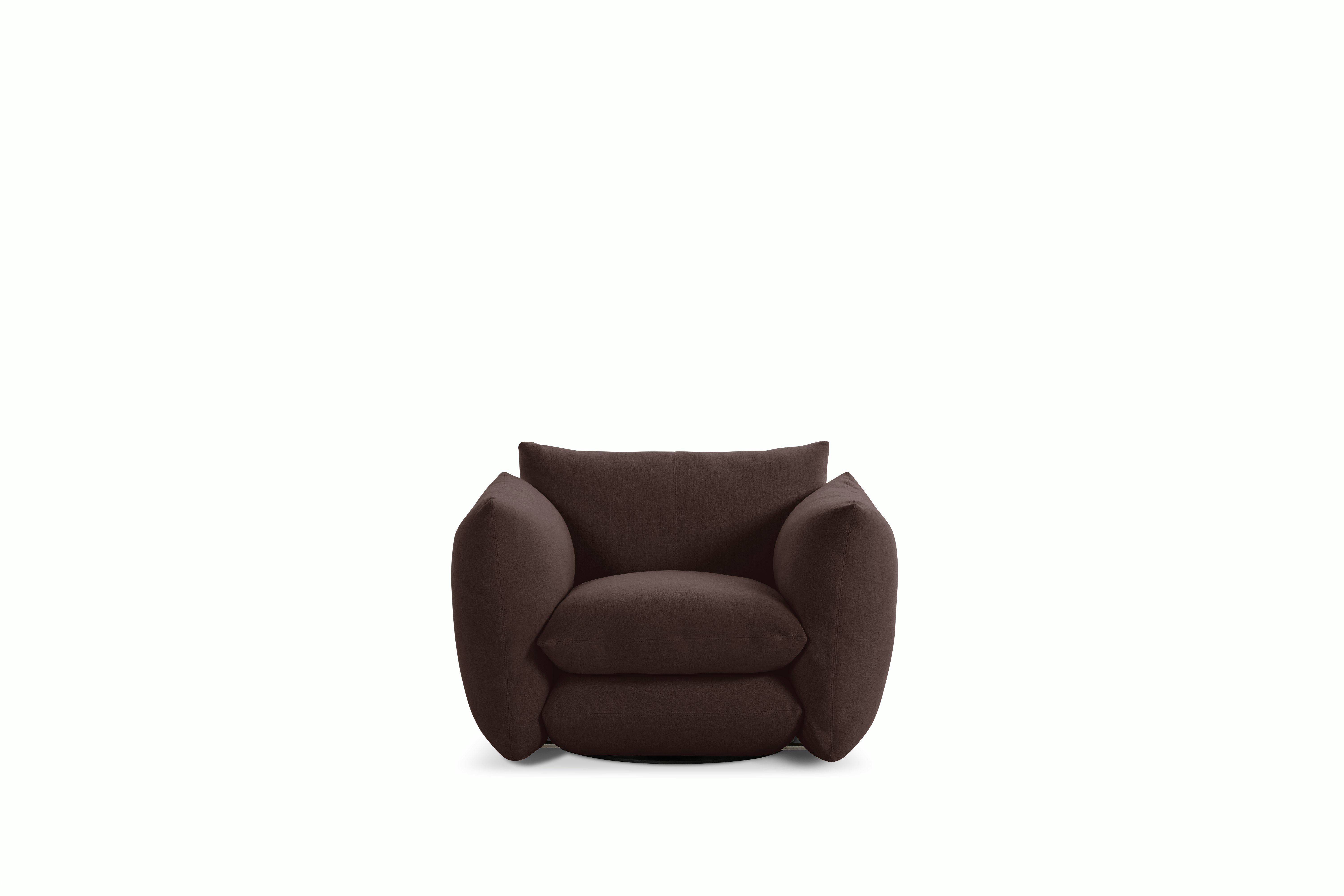 Perron Pillo Lounge Chair - Swivel or Fixed,  Haven,  Cocoa