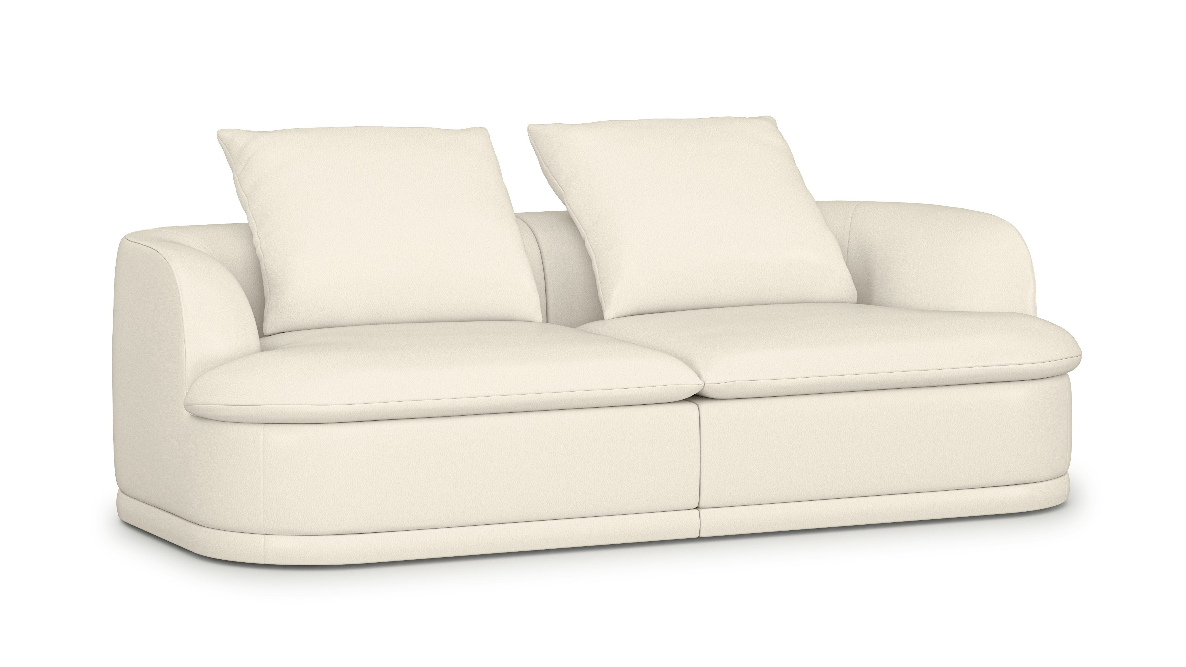 A Atlason Composed Modular Sofa in Lotus viewed from an angle