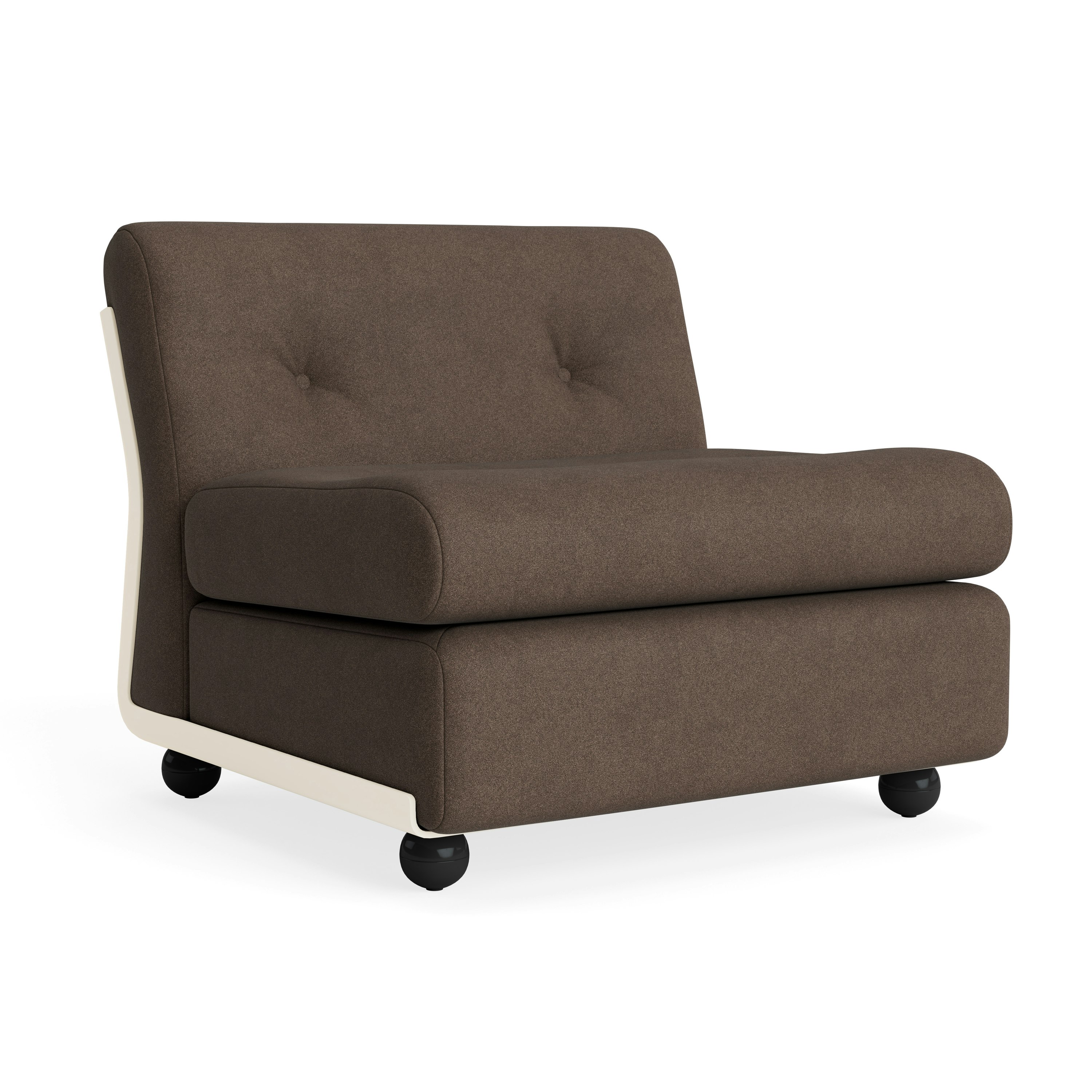 Amanta Chair - Pecora, Chocolate , Cream Beige