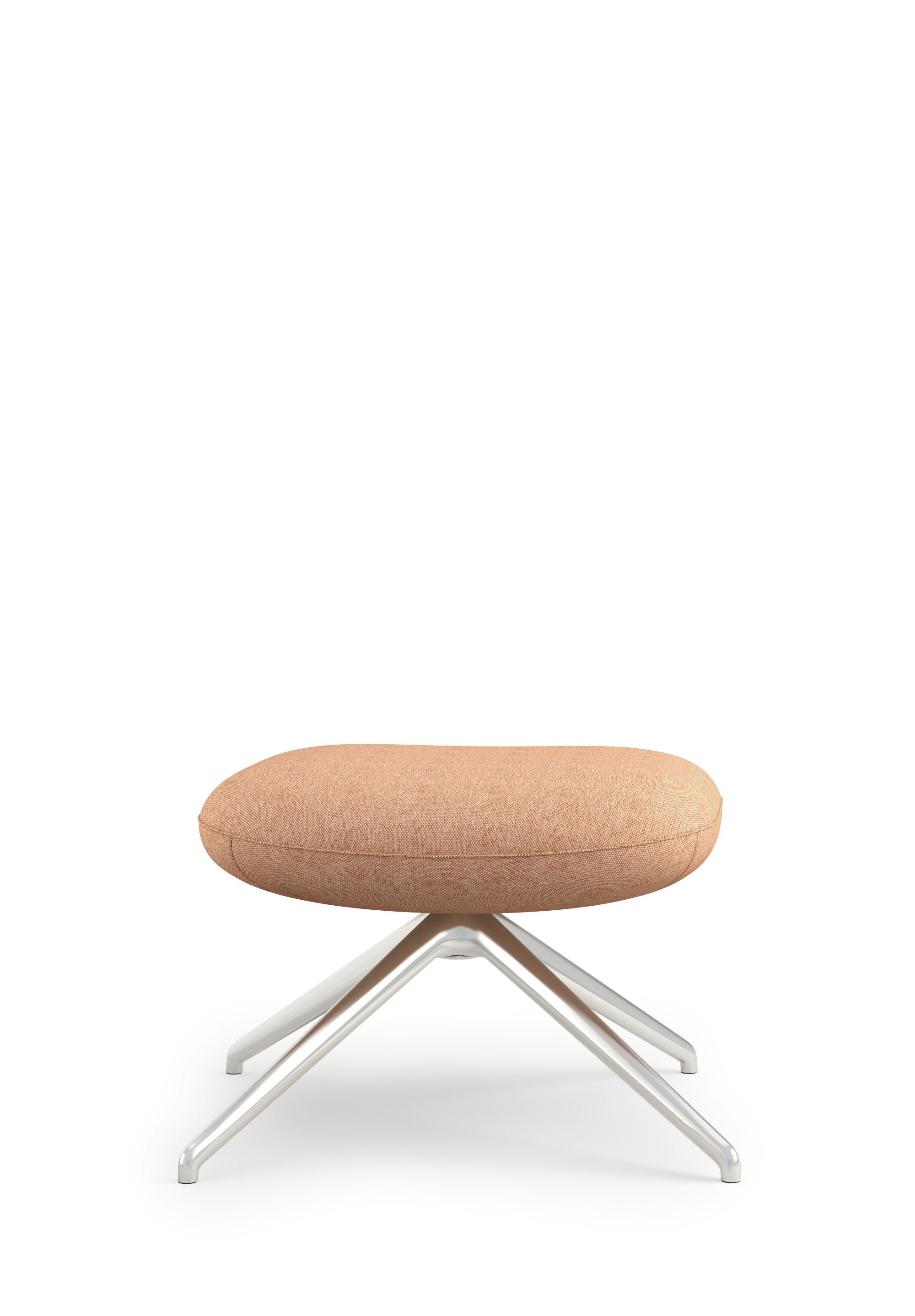 Blis Ottoman - Chrome, Mode, Blush