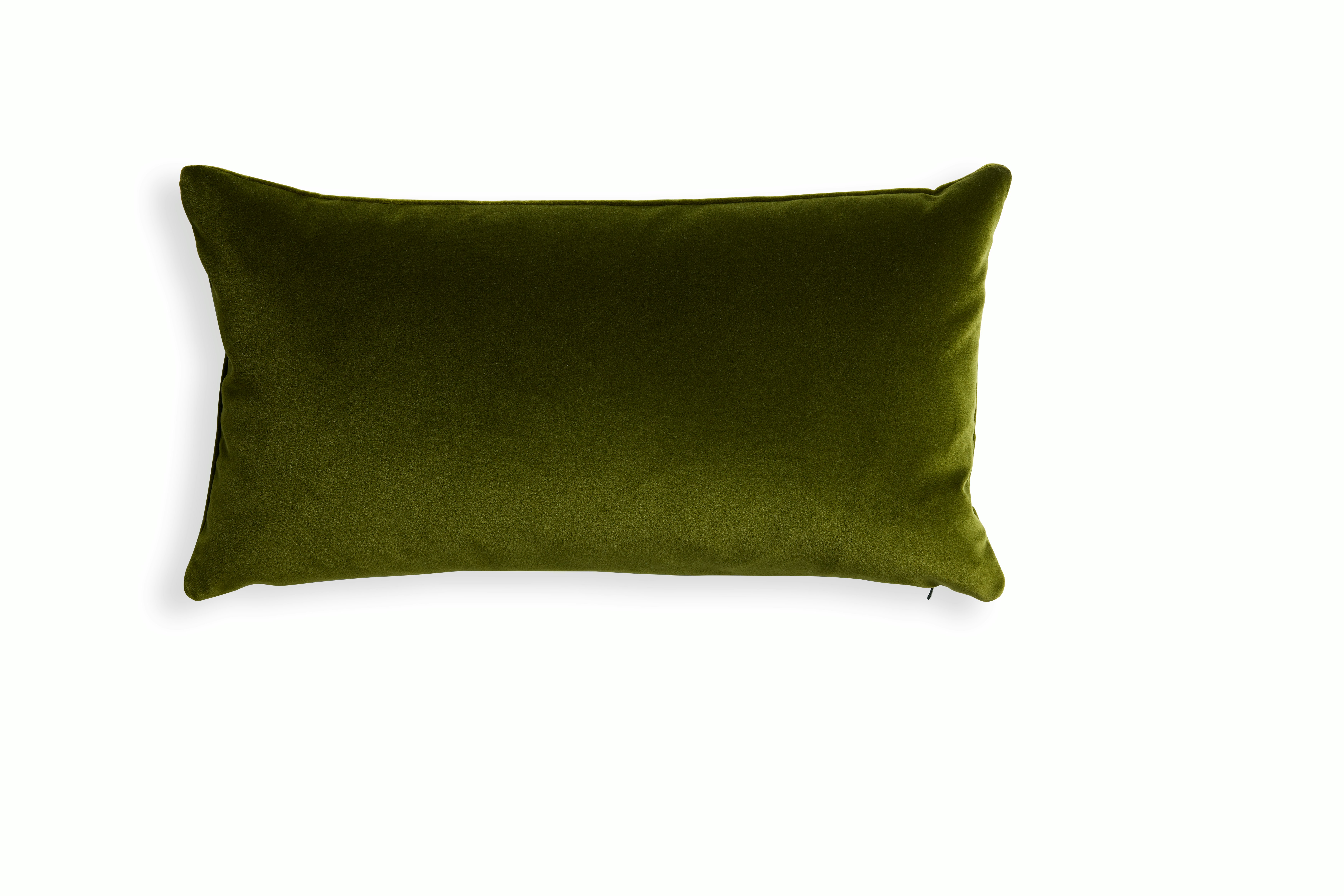 Cotton Velvet Pillow - Green, 12x22
