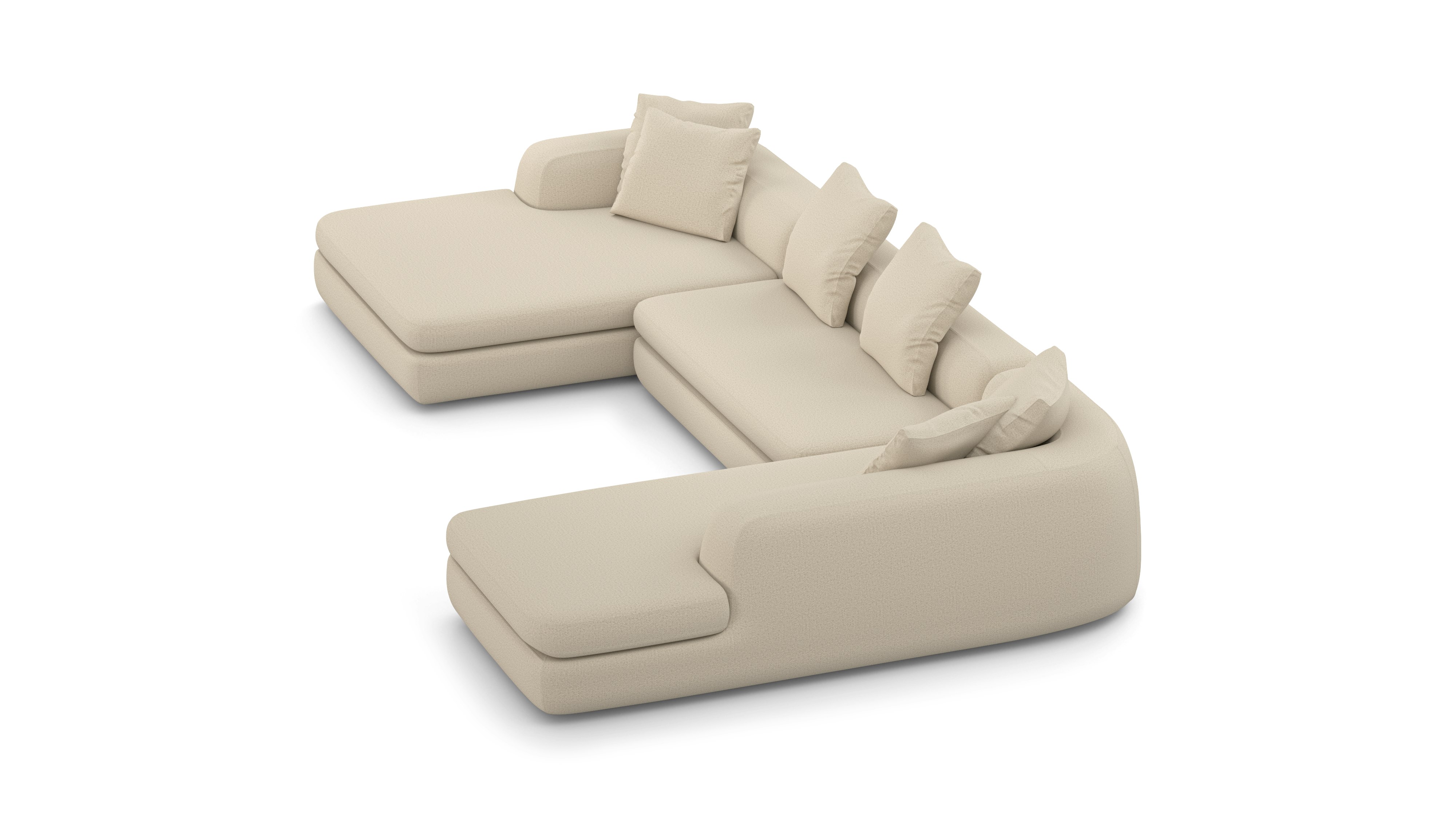 Atlason Americano Asymmetrical Double Chaise Sectional