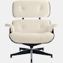 Eames Lounge Chair in Prone and Stow leathers