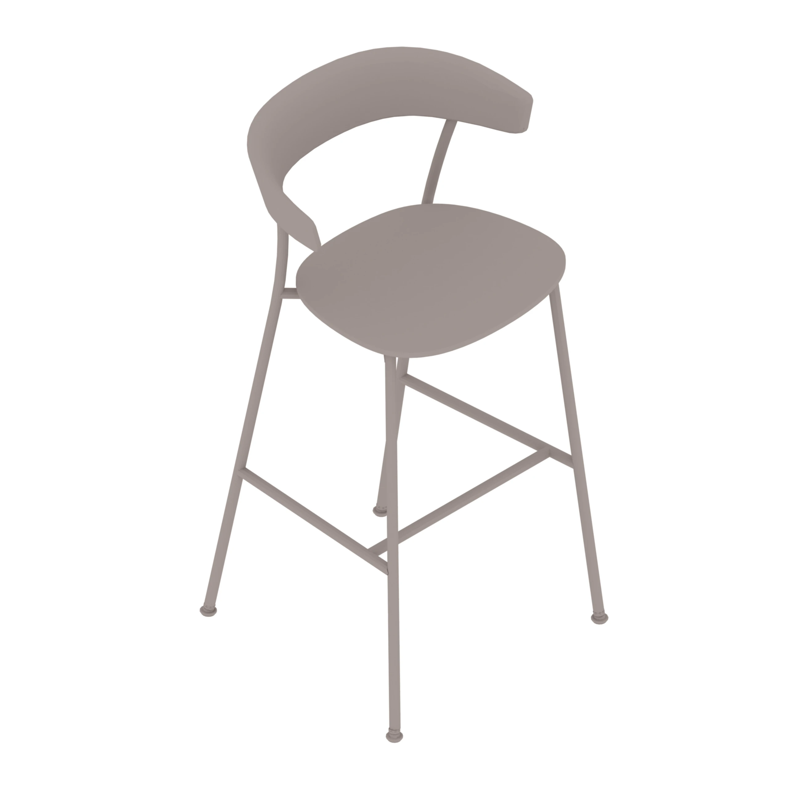 A generic rendering - Leeway Stool | Bar Height | Polyurethane Seat