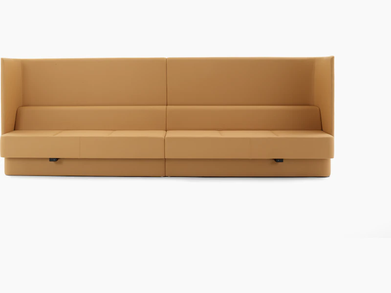 Pullman modular, two 3-seat modules, front on view with US power.