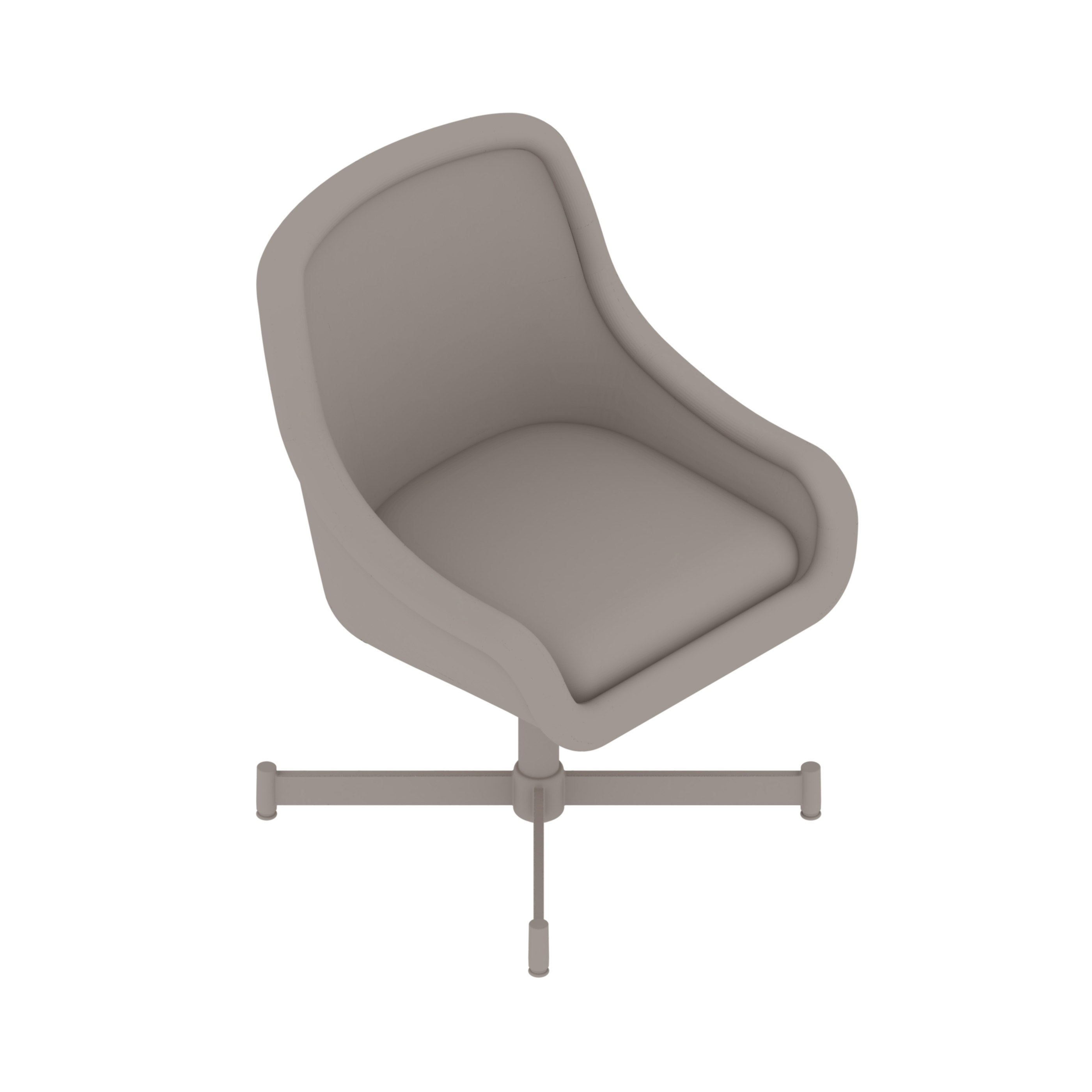 A generic rendering - Bumper Armchair | 4-Star Base | Low Arms