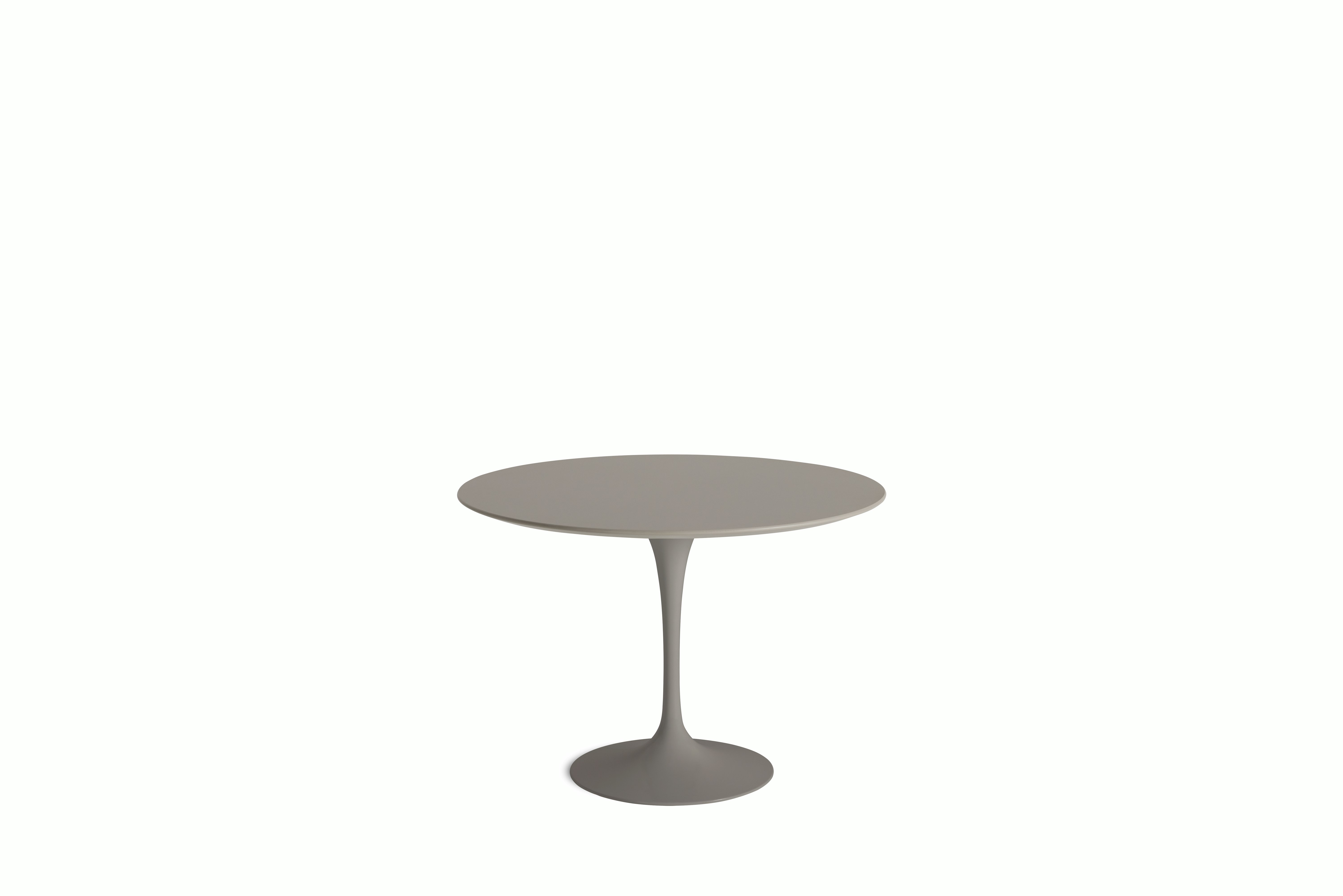 Saarinen Dining Table - Round, 42 Inch, Laminate, Modern Clay, Grey Base