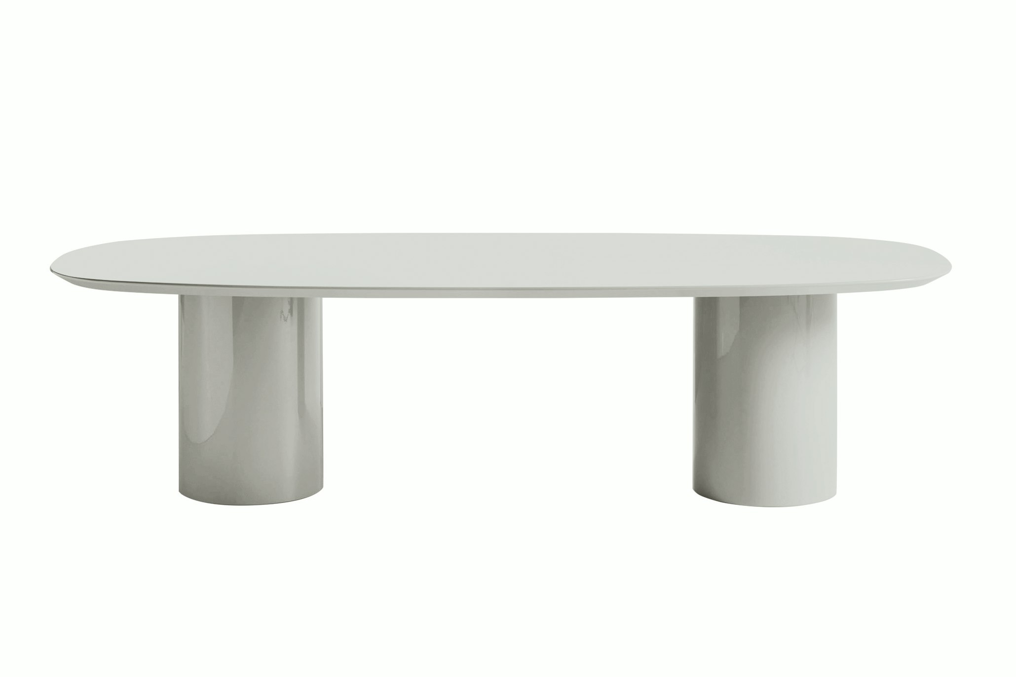 Myon Dining Table - Oval,  94",  Silk Grey"