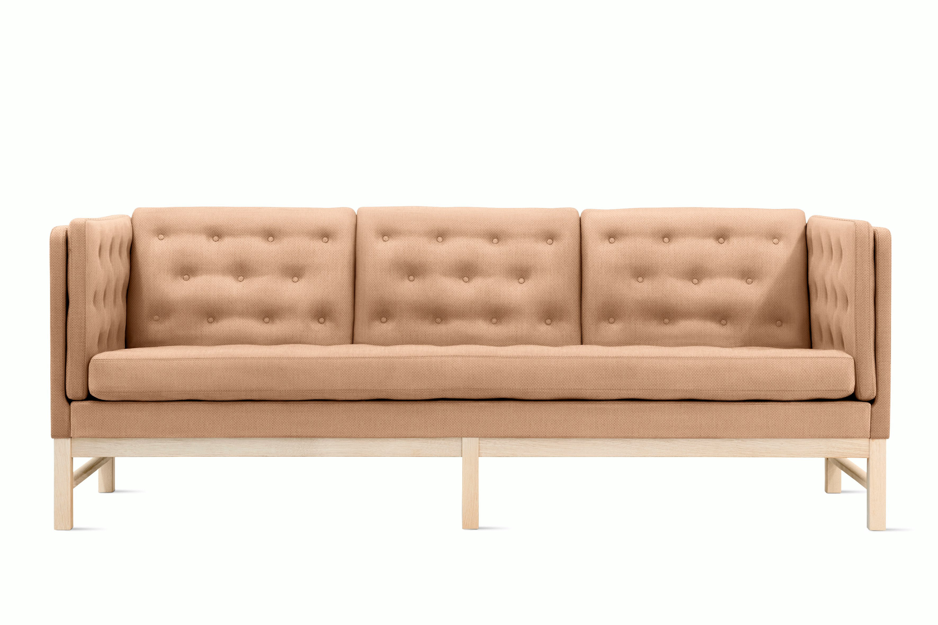 A EJ315 Sofa in Blush viewed from the front.