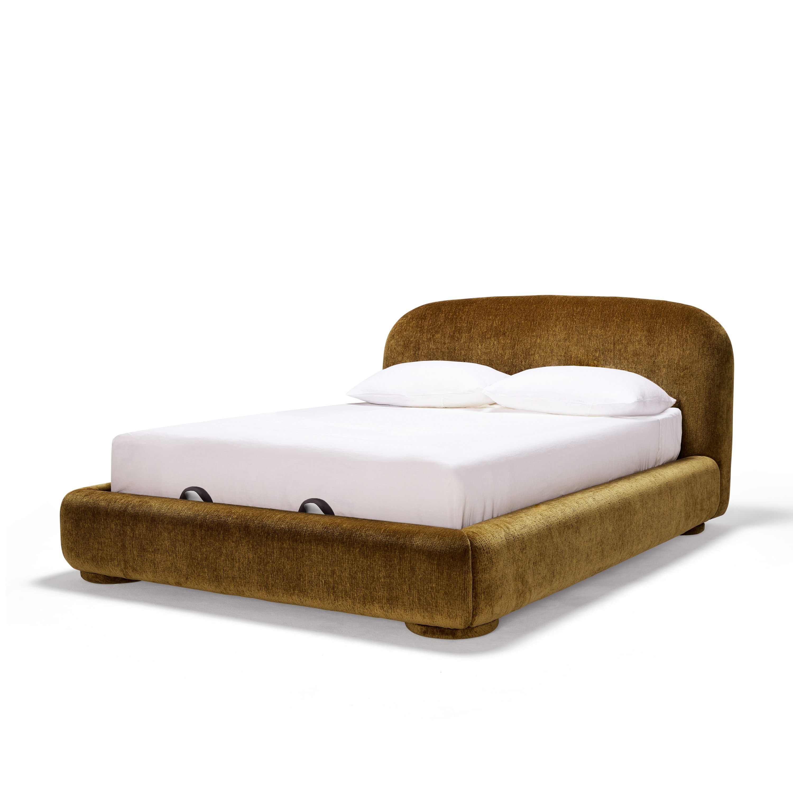 Lull Bed - King, Storage, Fabric, Sandon, Burnt Butter 2.0